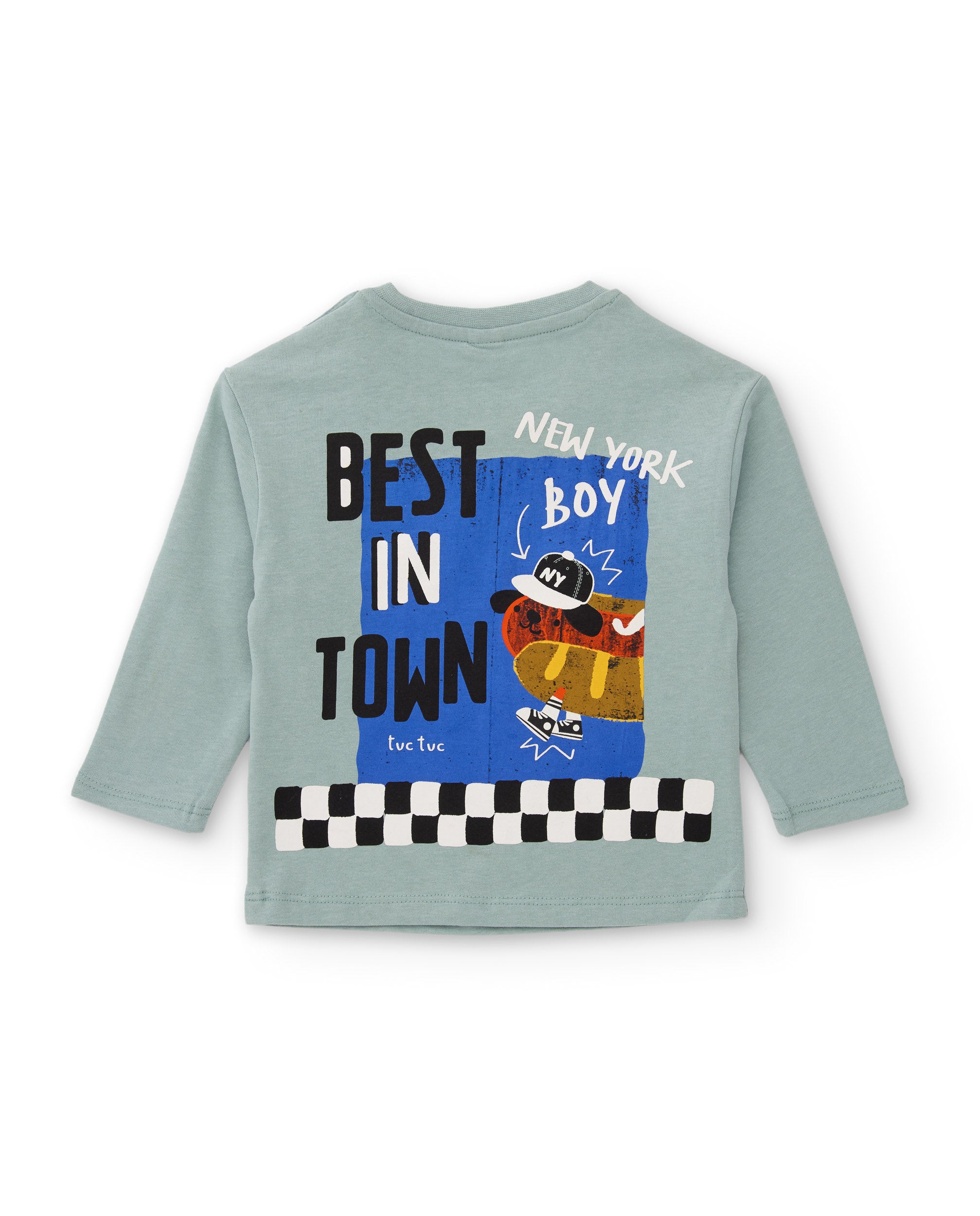 TucTuc Magliette t-shirt bimbo azzurra stampa