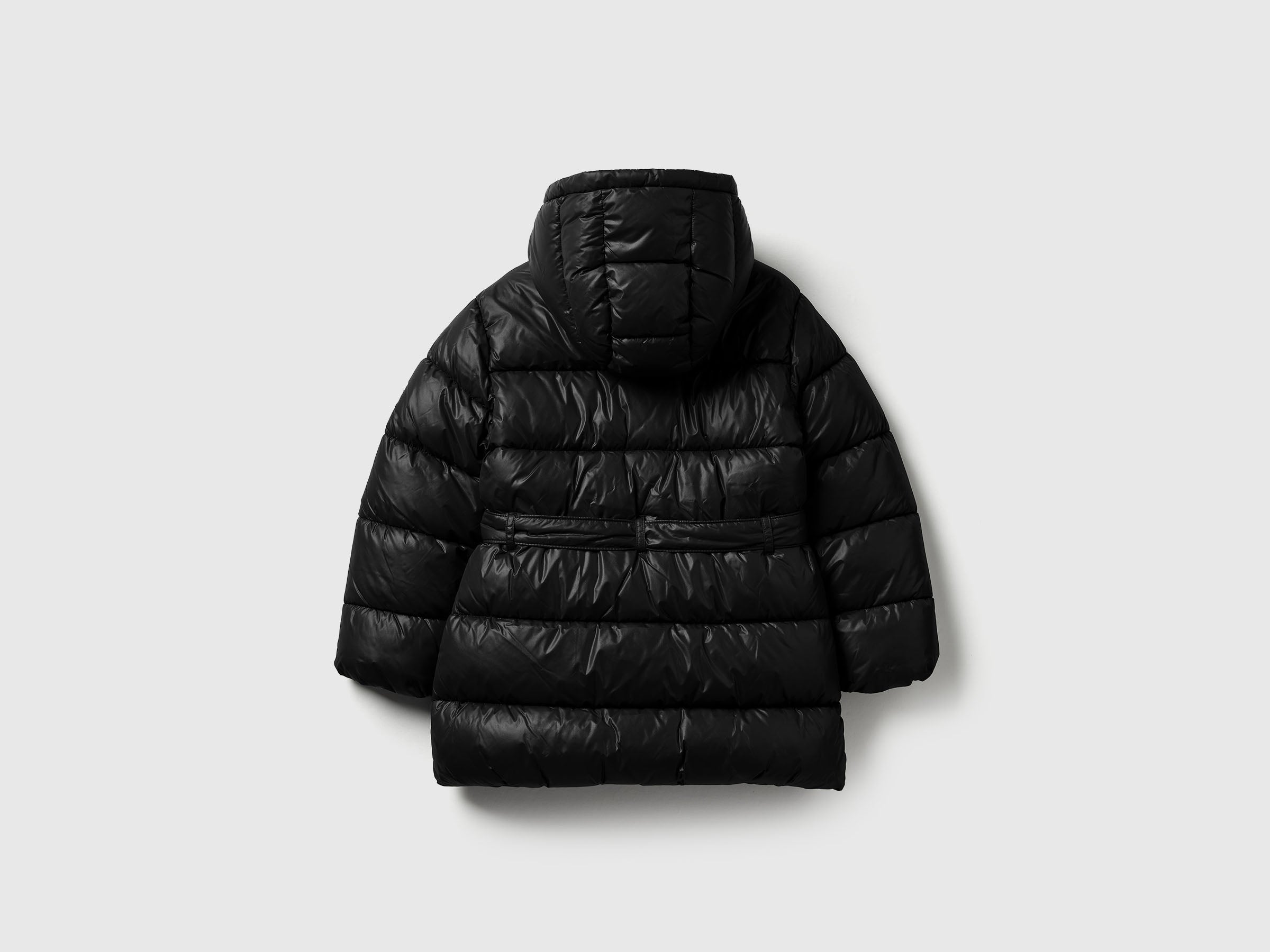Benetton Jackets and Coats piumino lungo cintura nylon taglia S