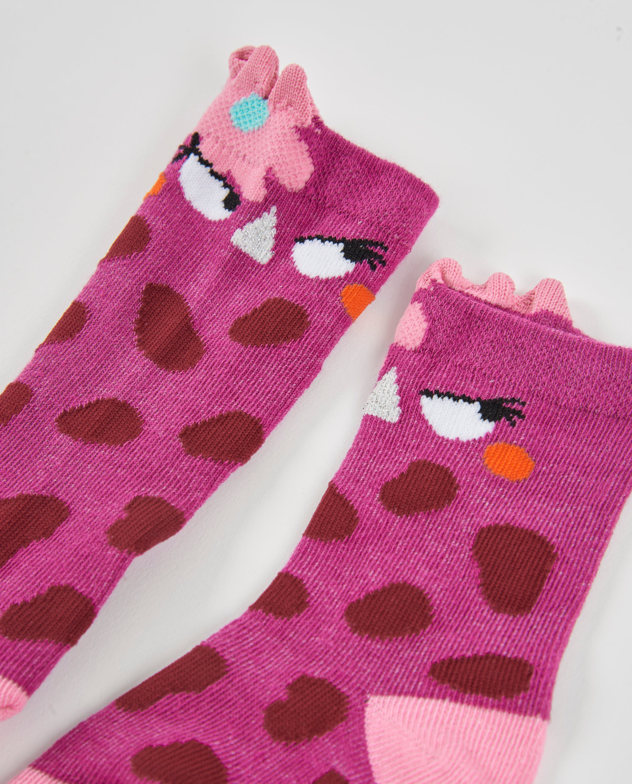 TucTuc Accessori set calzini bambina rosa cotone
