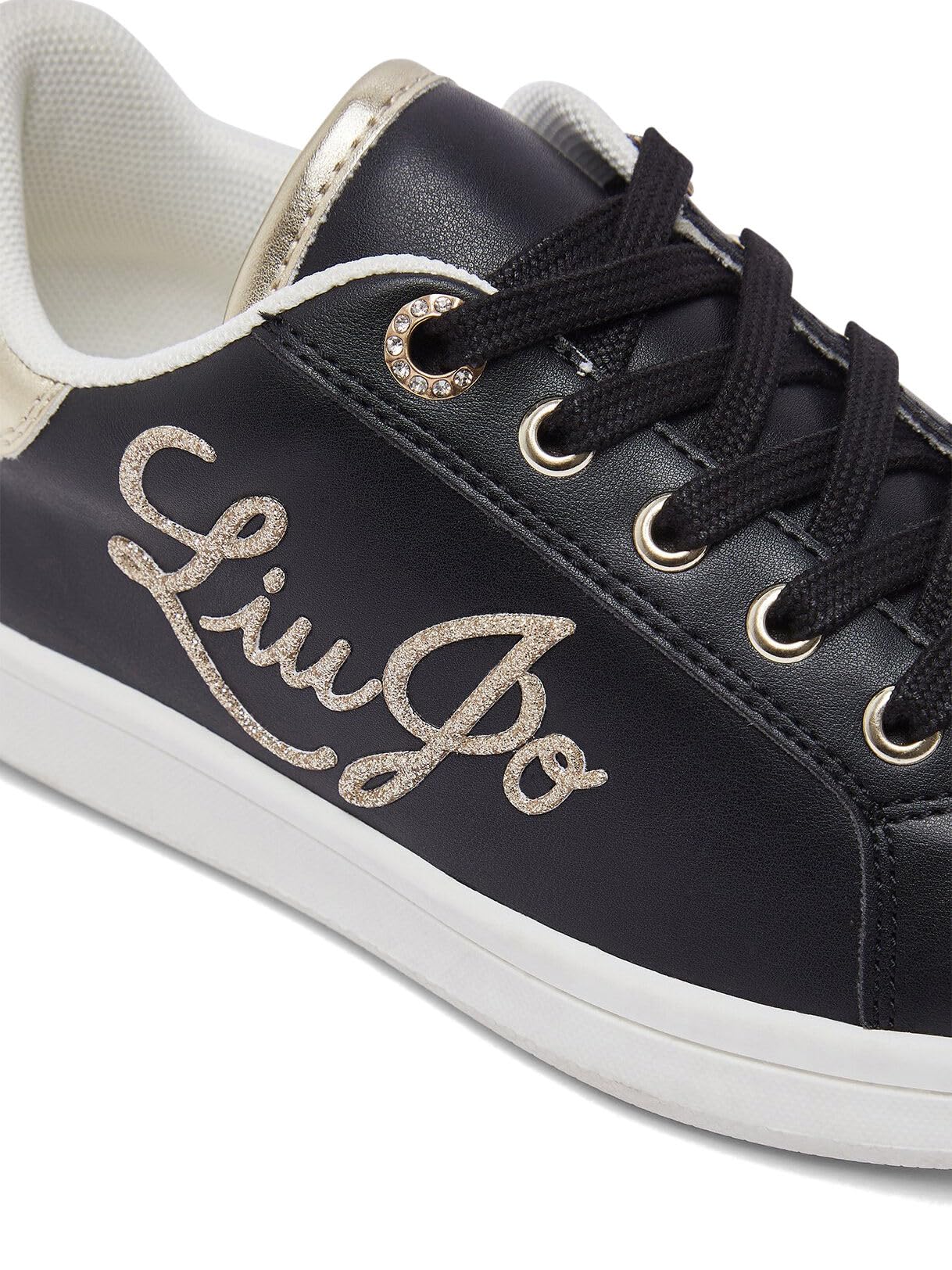 Liu Jo Sneakers Logo Glitter Bambina 32 EU Nere