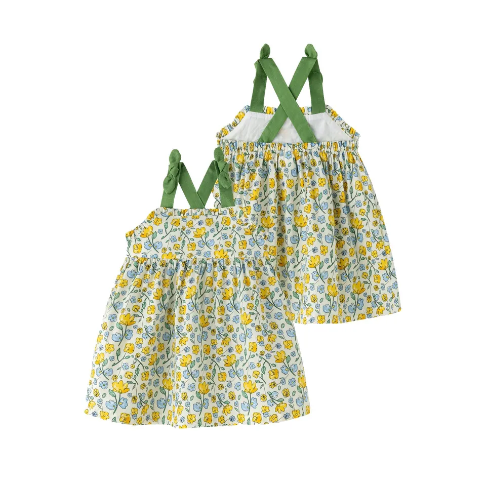 Kocarcia Kokarcia Vestito Fiorellini Bimba Cotone Estate