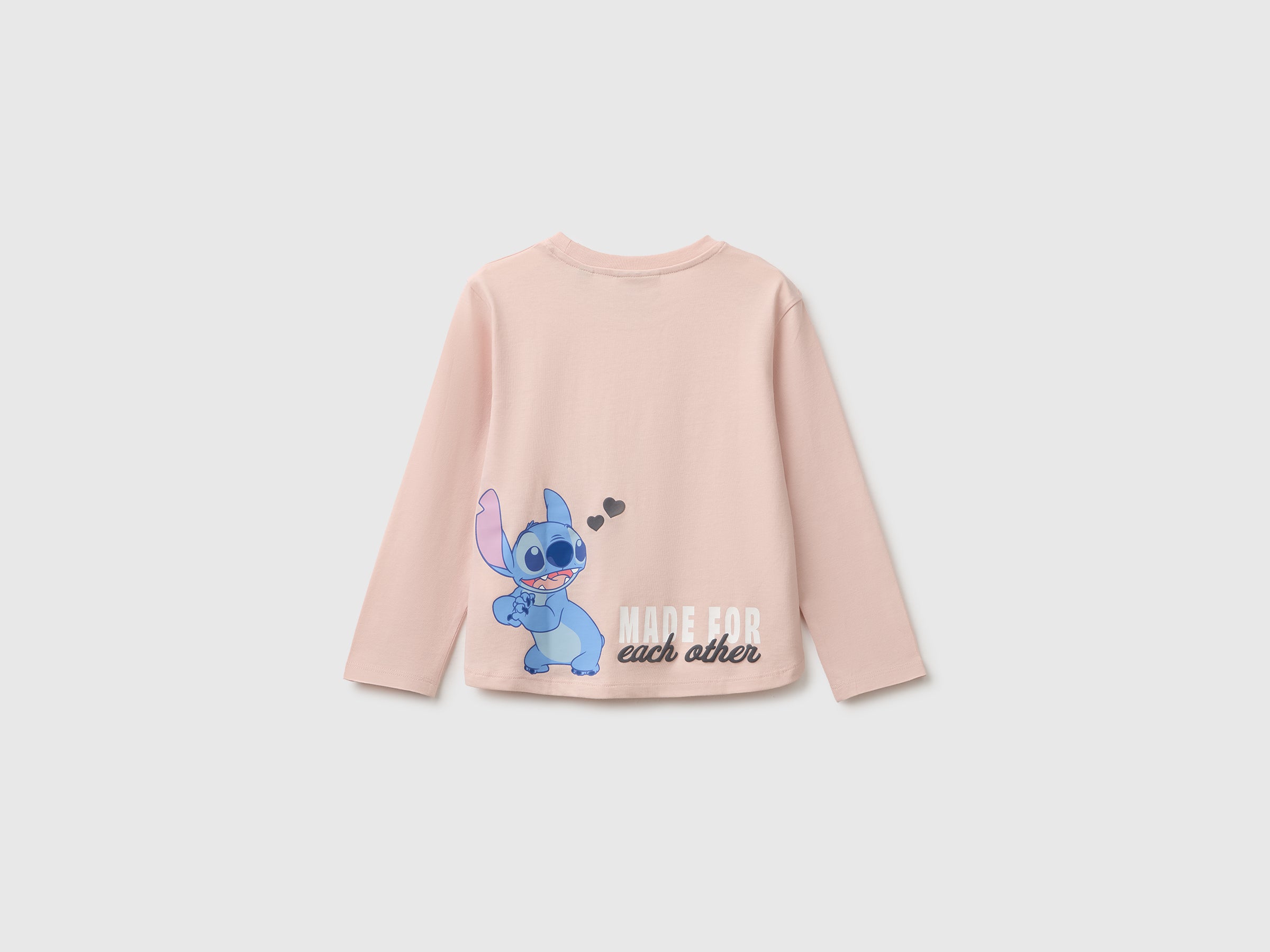United Colors of Benetton Lilo & Stitch maglia maniche lunghe cotone bio
