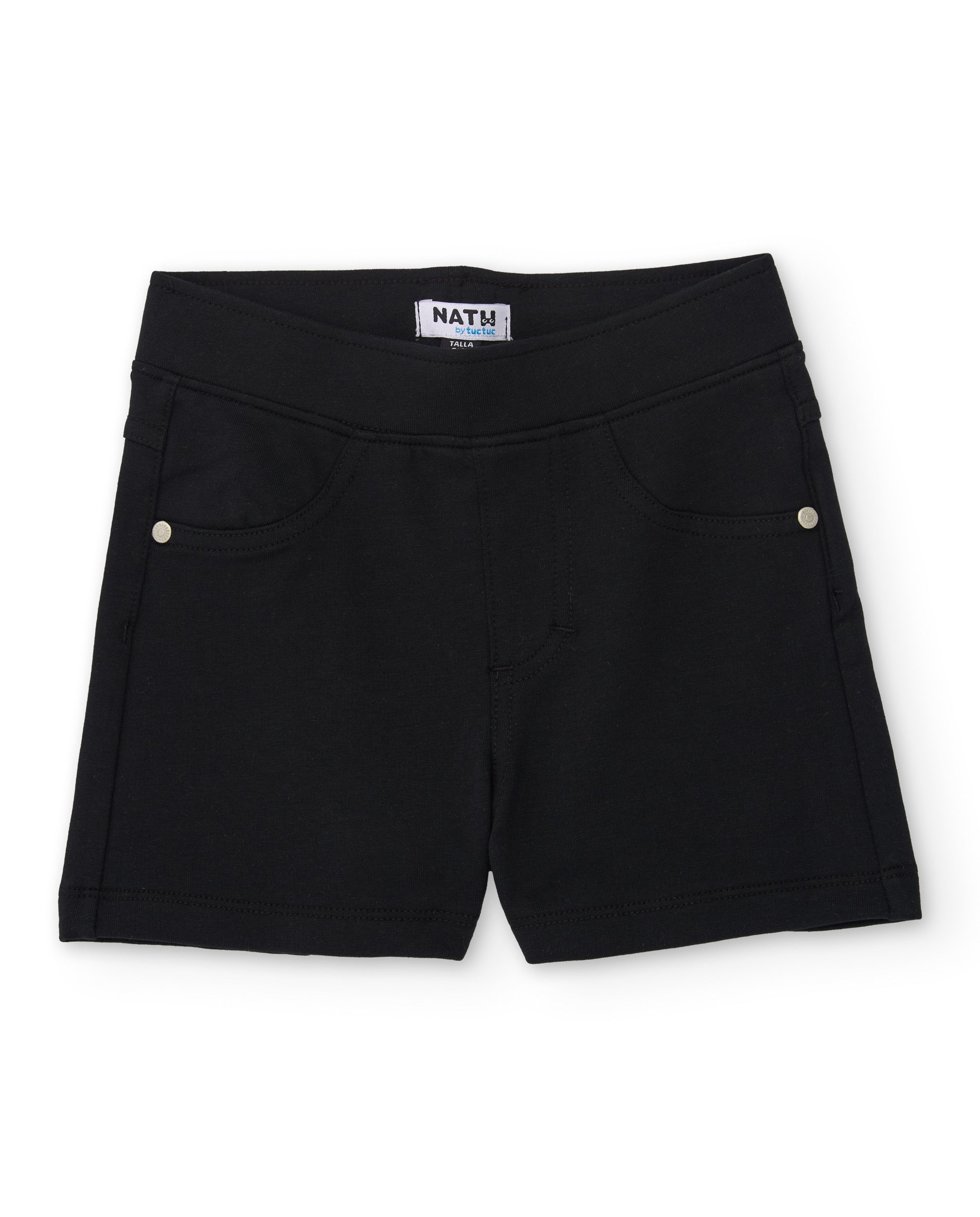 TucTuc Bermuda shorts bambina nero elastico 8 anni