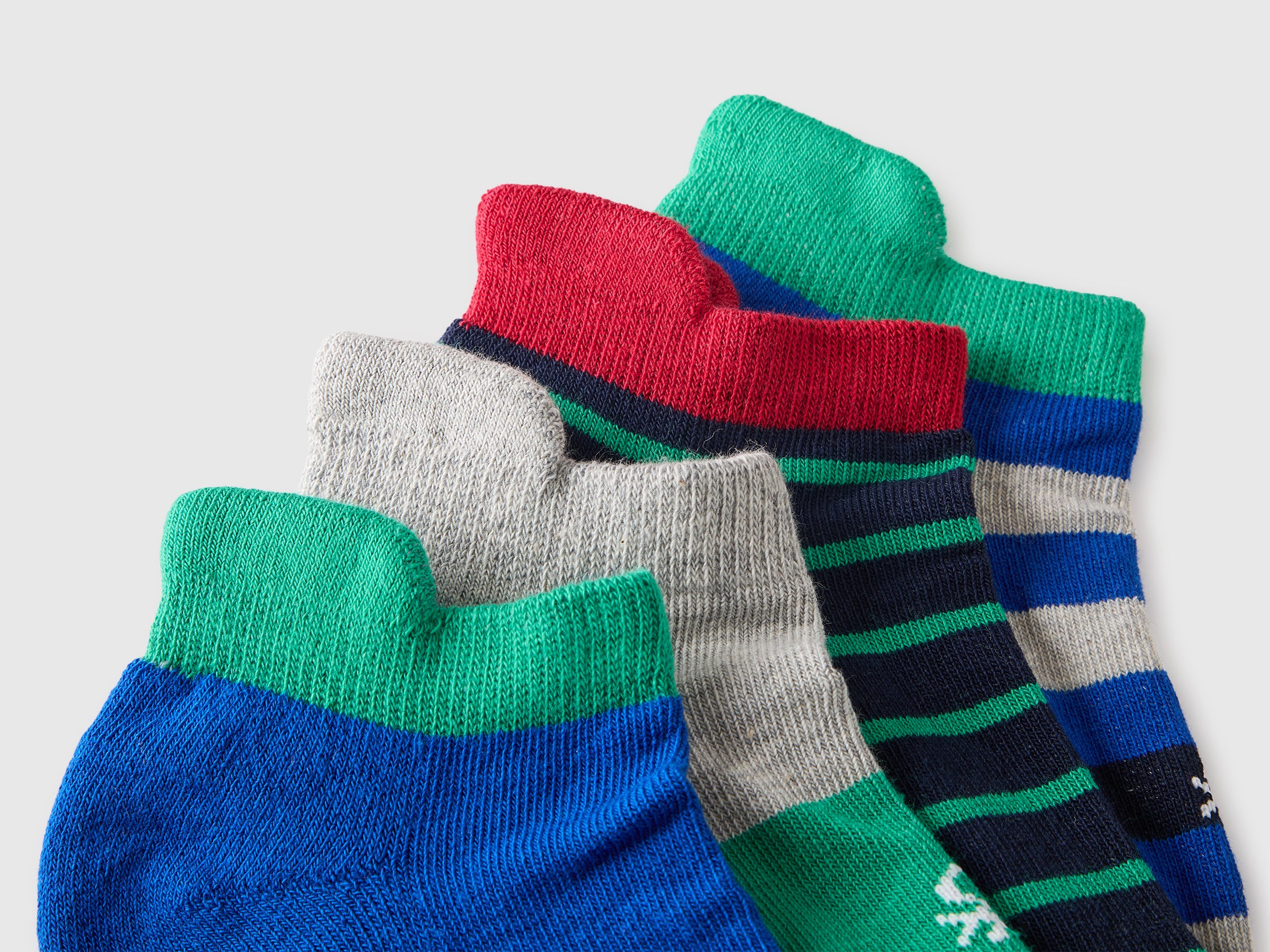 United Colors of Benetton Calzini Corti Spugna Cotone 4 Paia 31-36