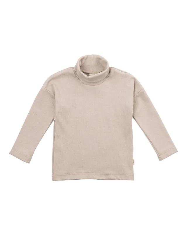 Woolly Organic Turtleneck Maglia Bimbo Cotone Collo Alto
