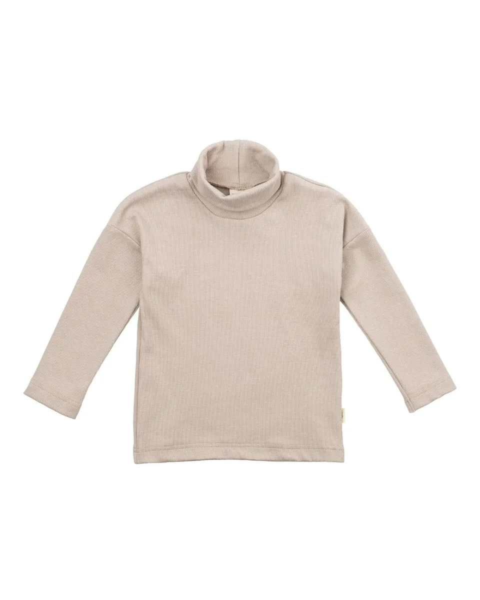 Woolly Organic Turtleneck Maglia Bimbo Cotone Collo Alto