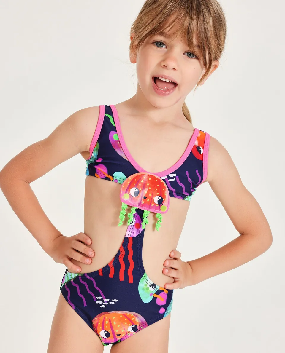 TucTuc Costumi Da Bagno costume blu navy medusa neonato