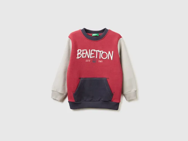 United Colors of Benetton felpa tasca canguro taglia 90