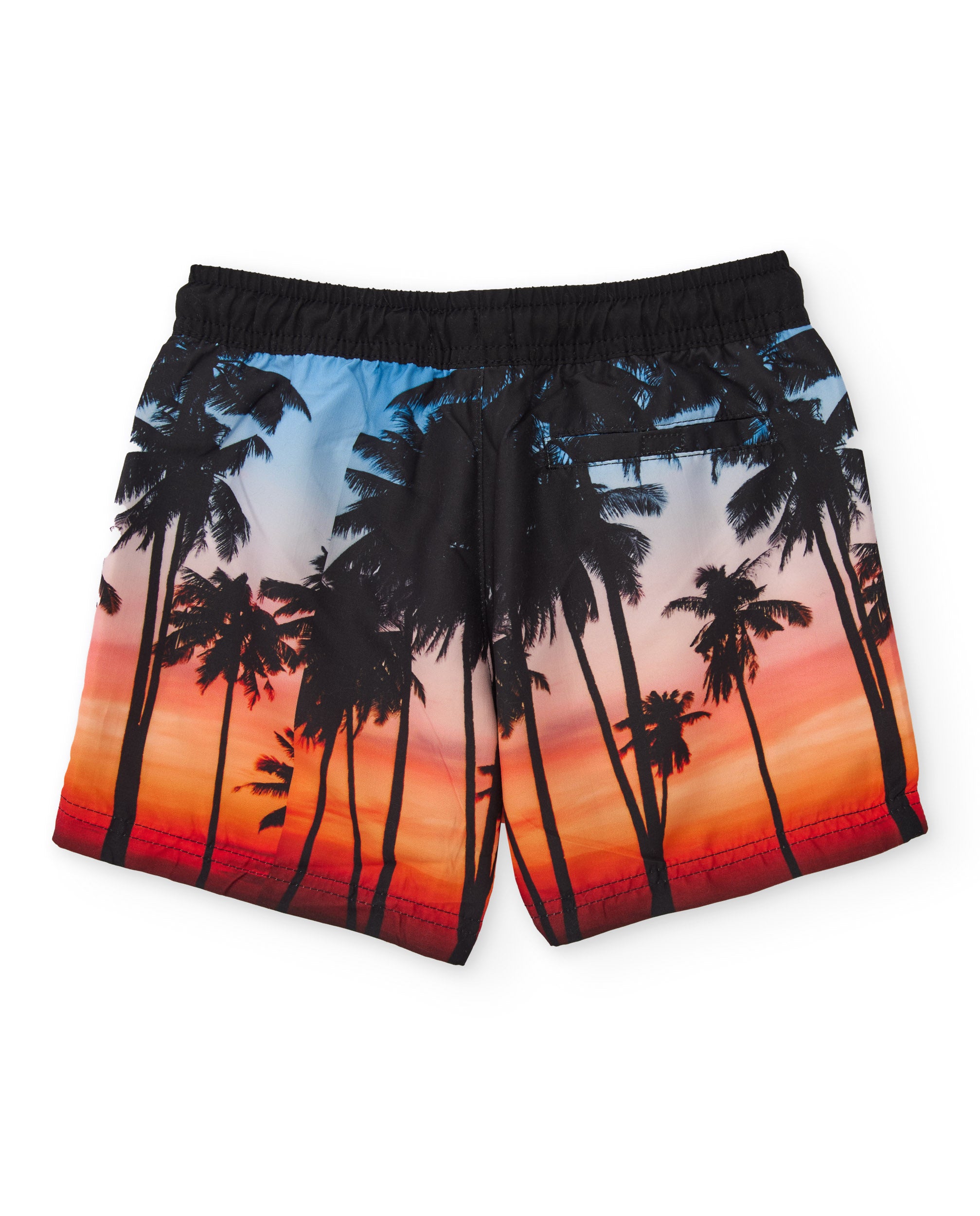 TucTuc Costumi Boxer bambino nero palme cordino elastico