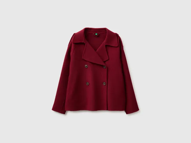 United Colors of Benetton cappotto corto doppiopetto taglia S