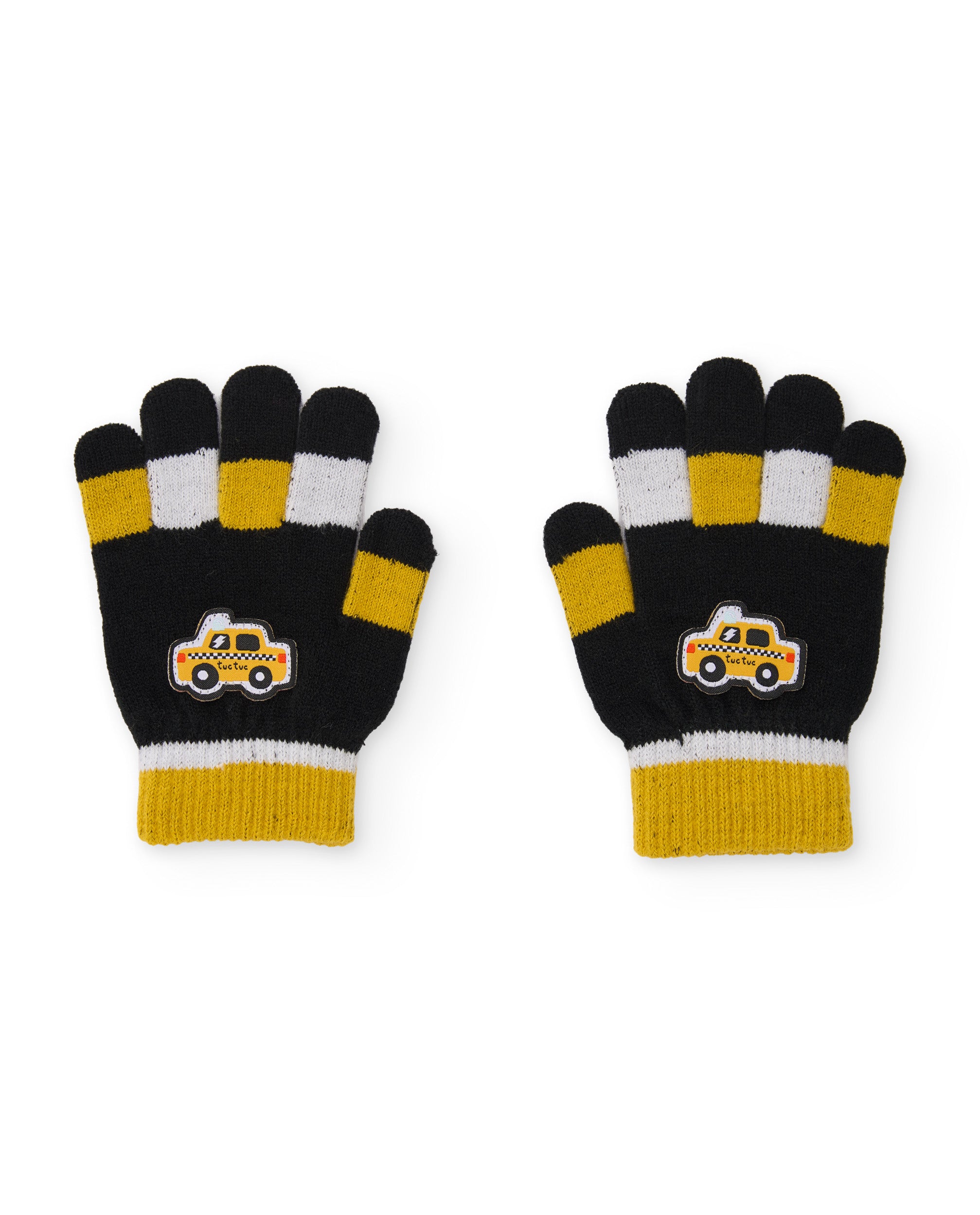 TucTuc Accessori guanti bambino neri tricot auto taglia unica