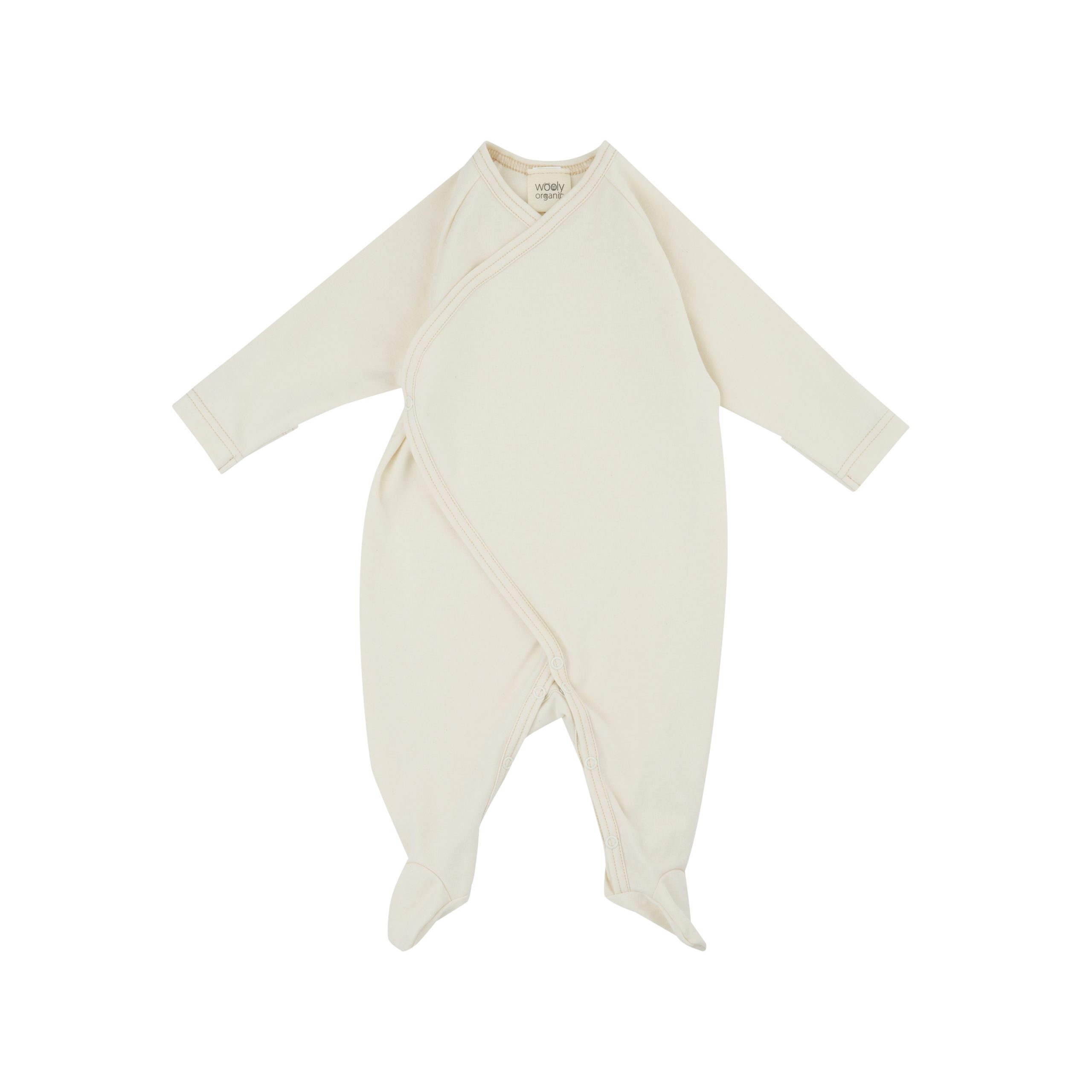 Woolly Organic Wrap Sleepsuit tutina neonato cotone bio Noos