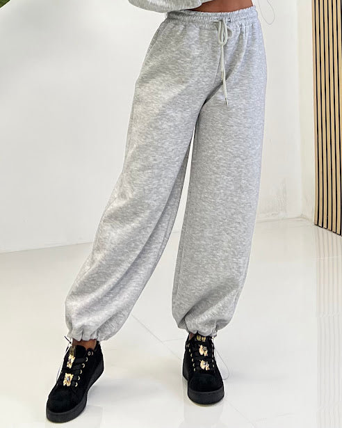 Sottosopra FI55 pantalone tuta nero polsini taglia unica