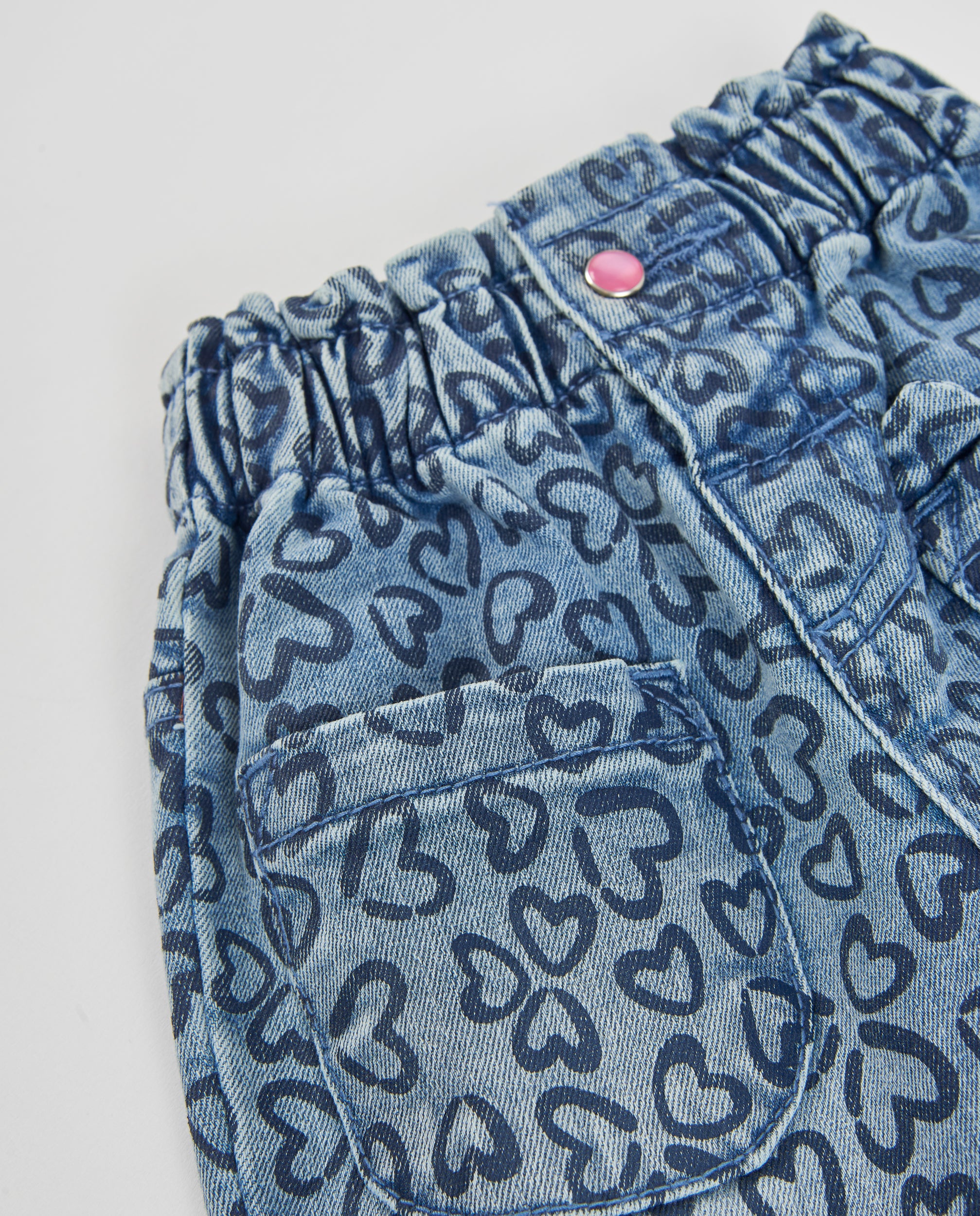 TucTuc Pantaloni Jeans cuori bambina denim 4A