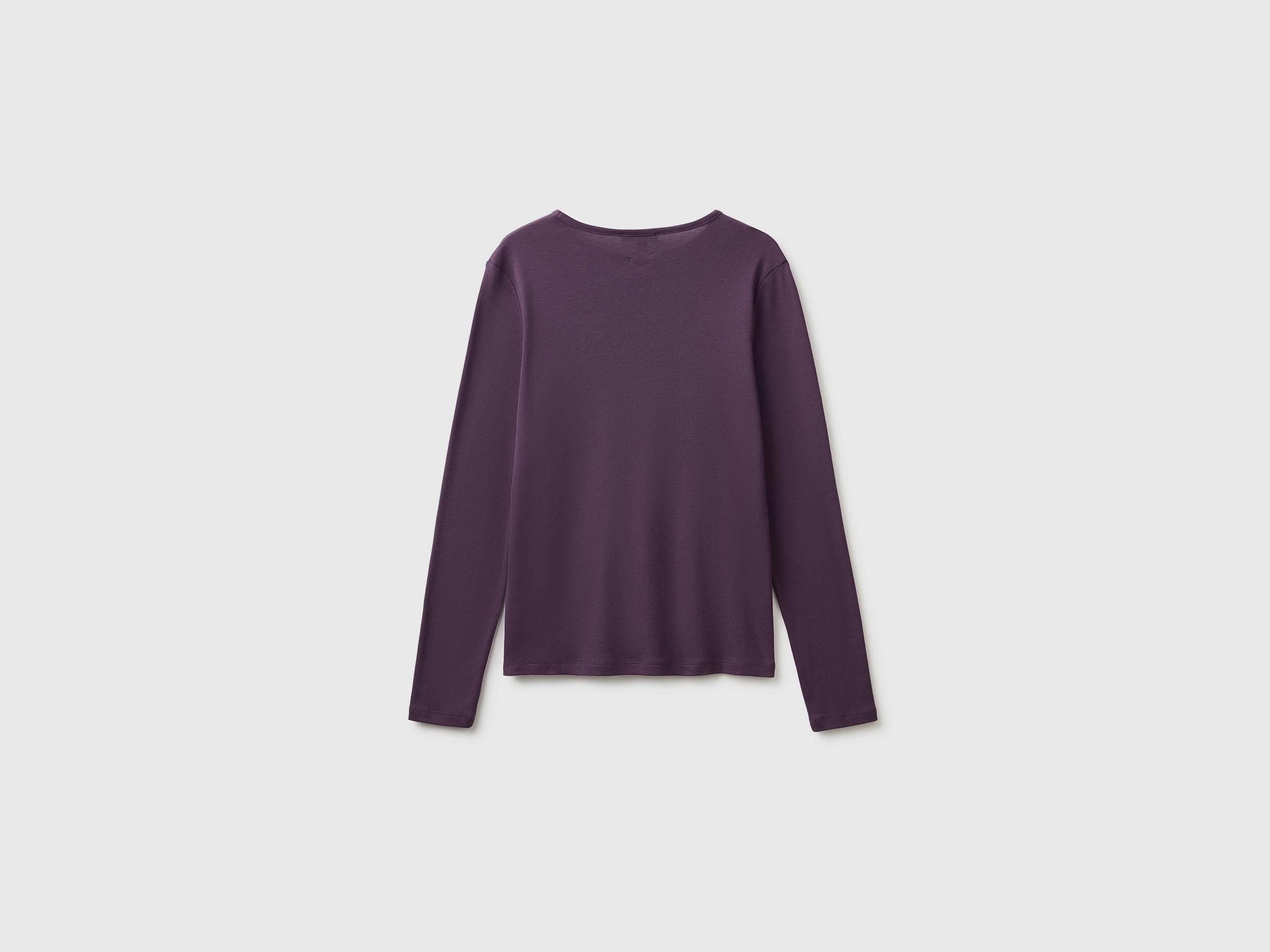 United Colors of Benetton T-shirt manica lunga slim in cotone