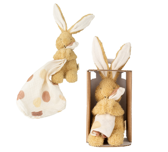 Woolly Organic Comforters Doudou coniglio mussola 16cm cotone bio