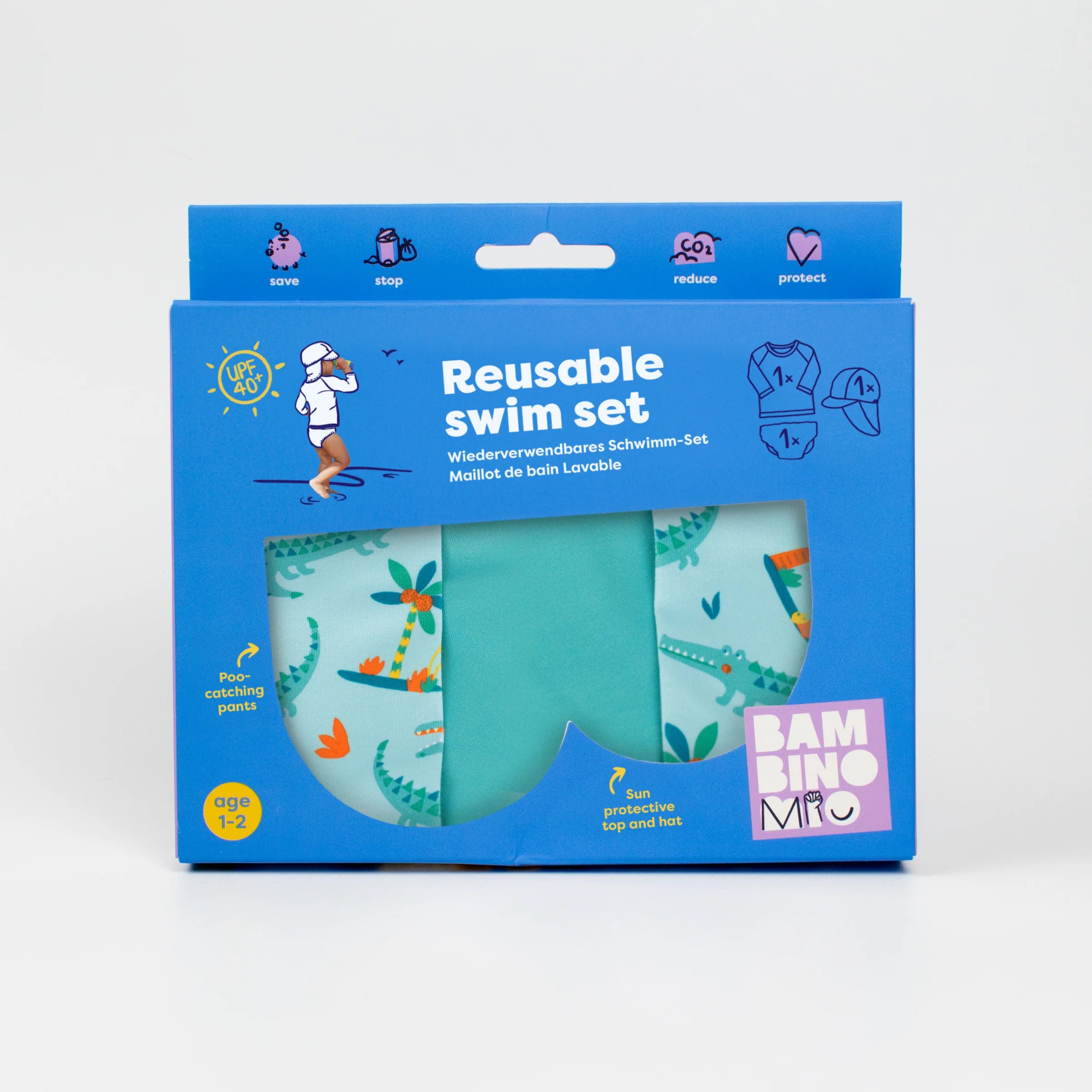 Bambino Mio Crafty Croc set mare 3 pezzi bimbo