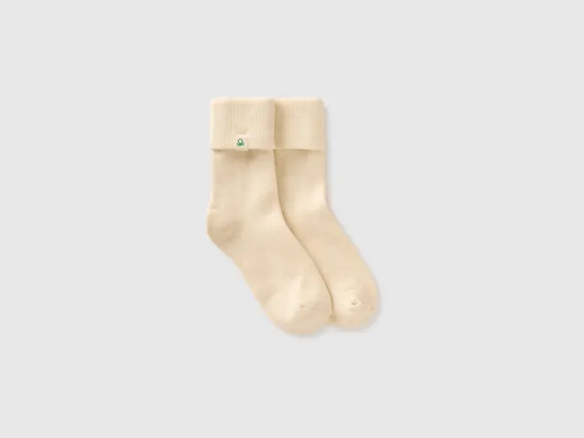 Benetton Calzini Corti Lurex Viscosa Taglia Unica