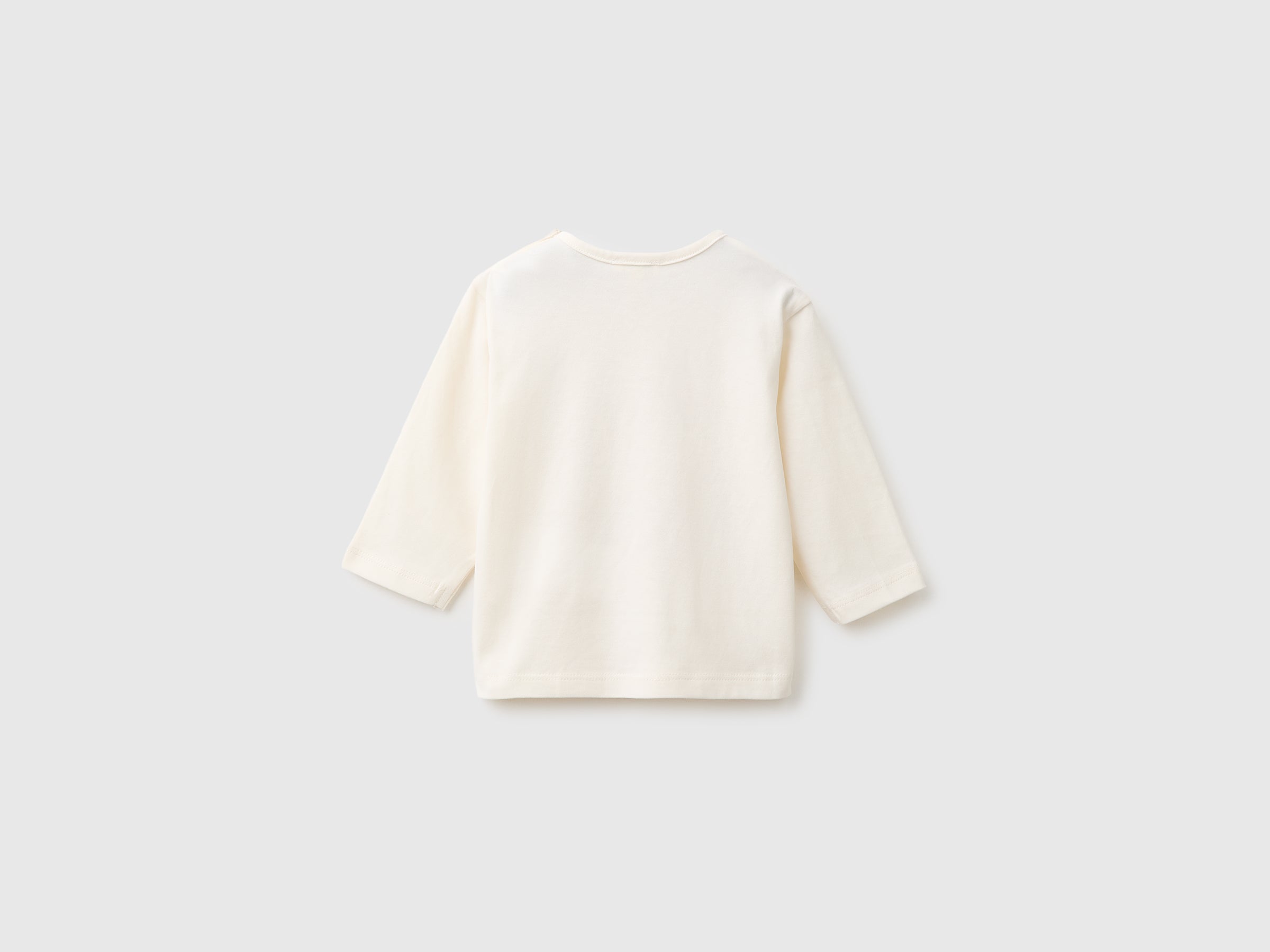 United Colors of Benetton T-shirt cotone bio manica lunga neonato