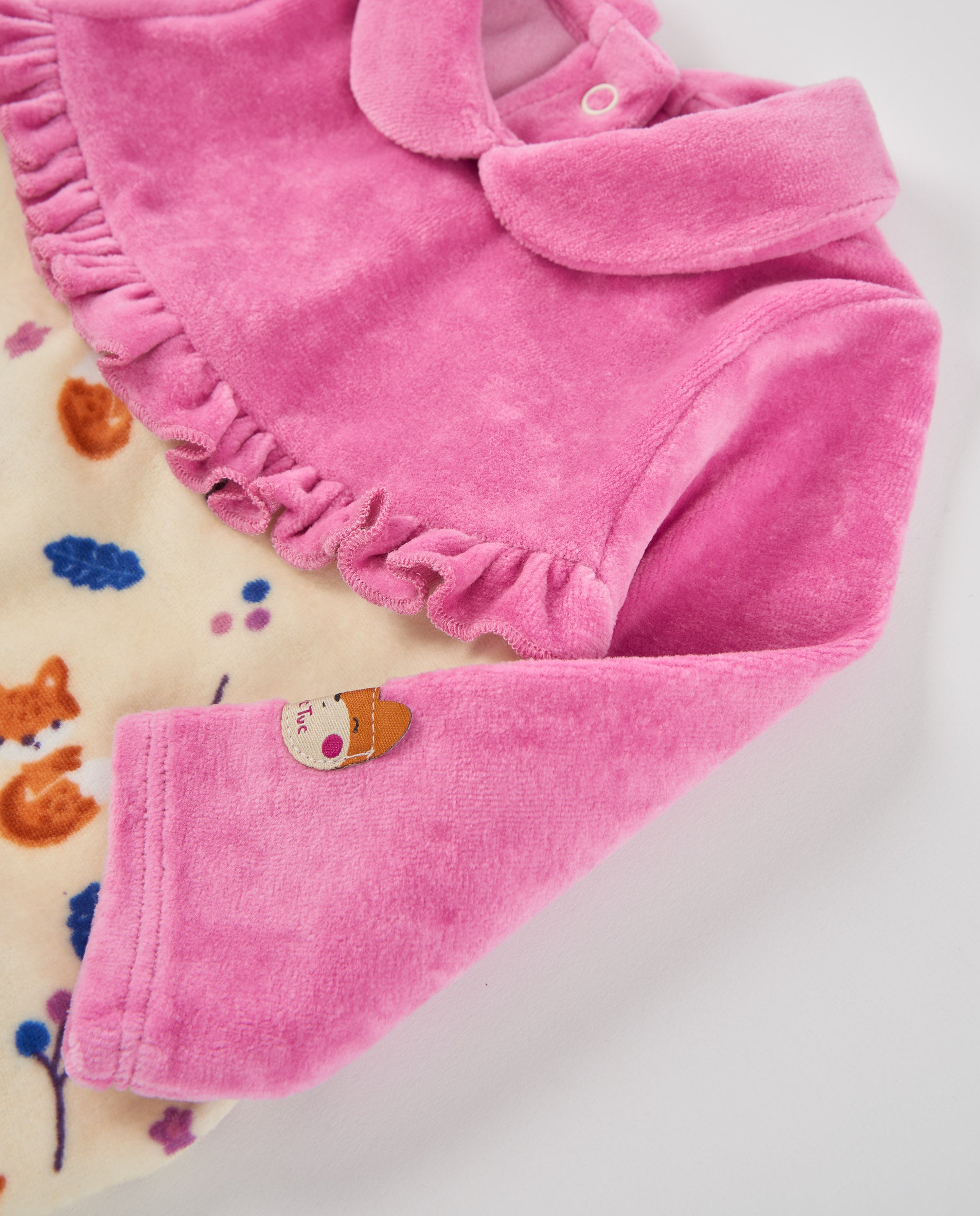 TucTuc Tutine tutina neonata rosa animaletti cotone