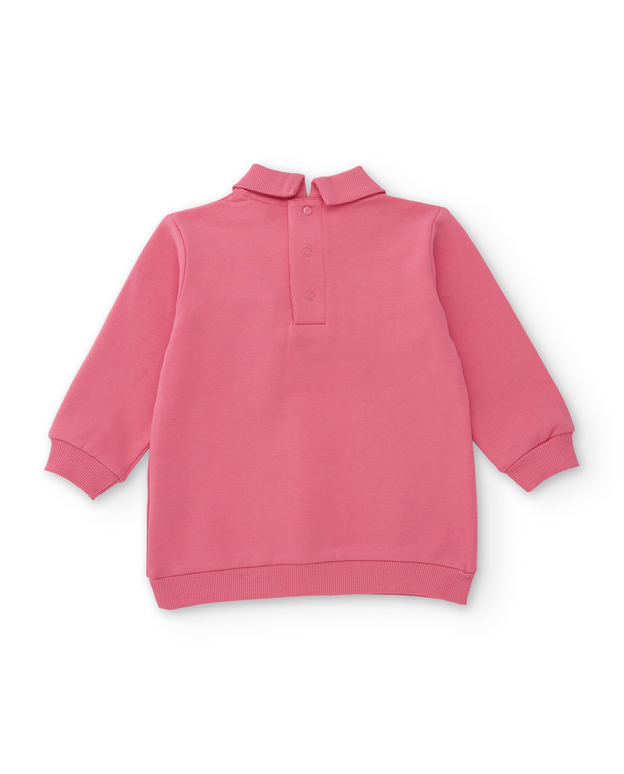 TucTuc Vestiti Vestito Felpa Rosa Bambina Caldo