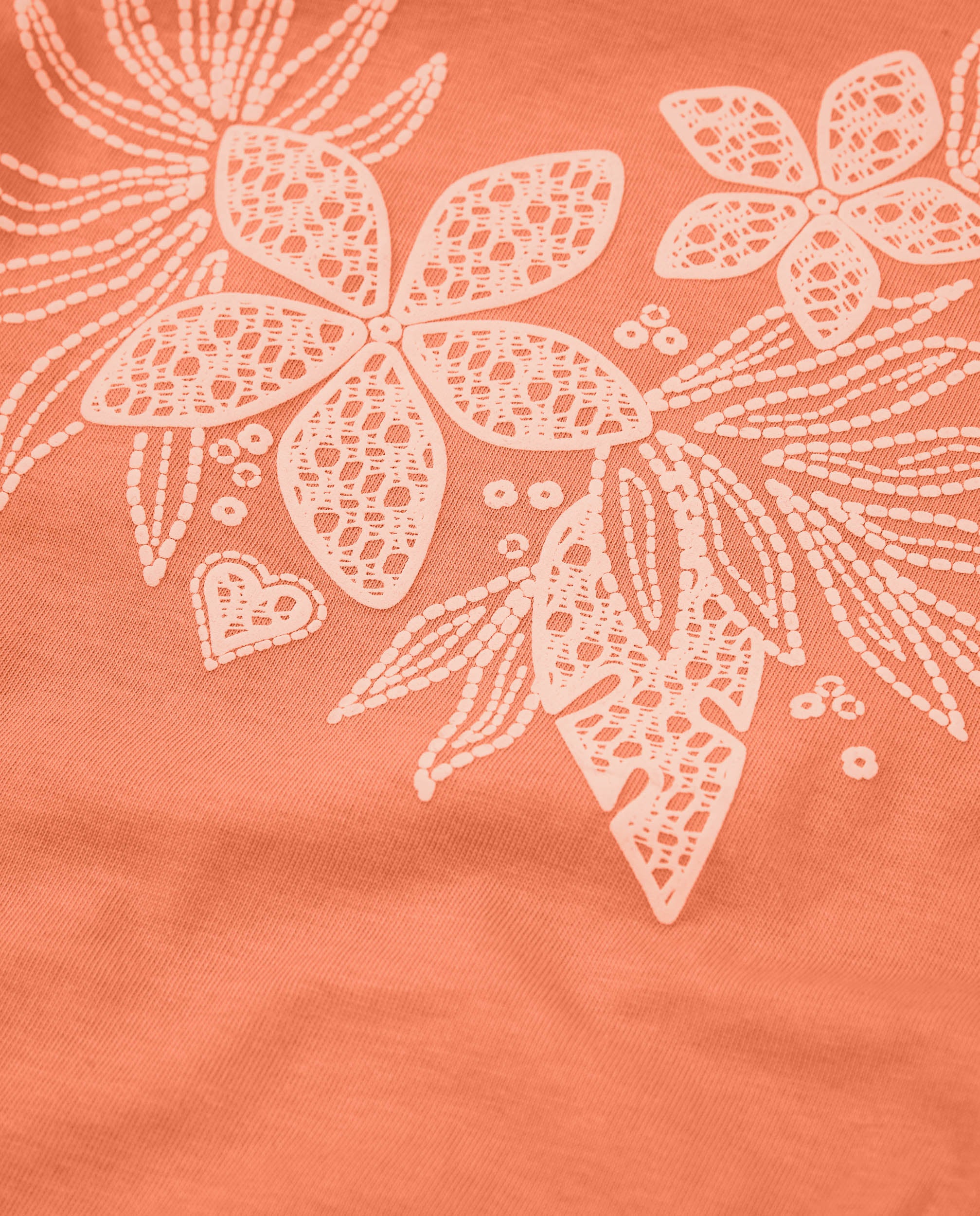 TucTuc Magliette t-shirt bambina arancione floreale