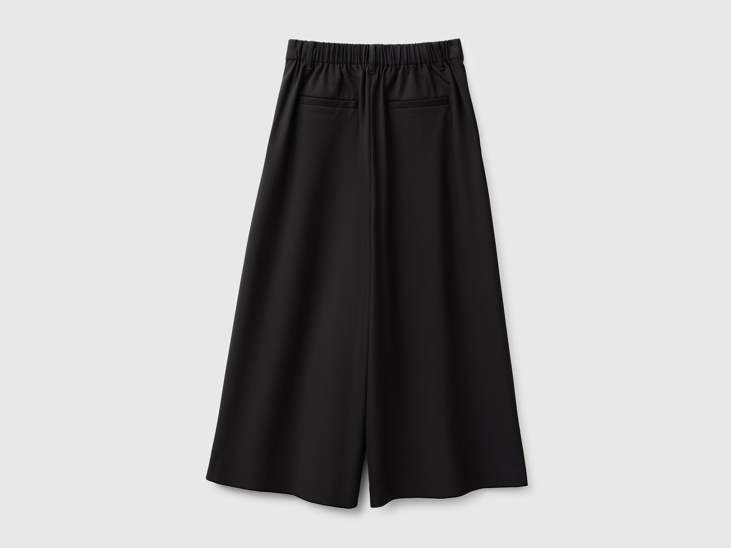 United Colors of Benetton Pantaloni culotte viscosa donna pieghe