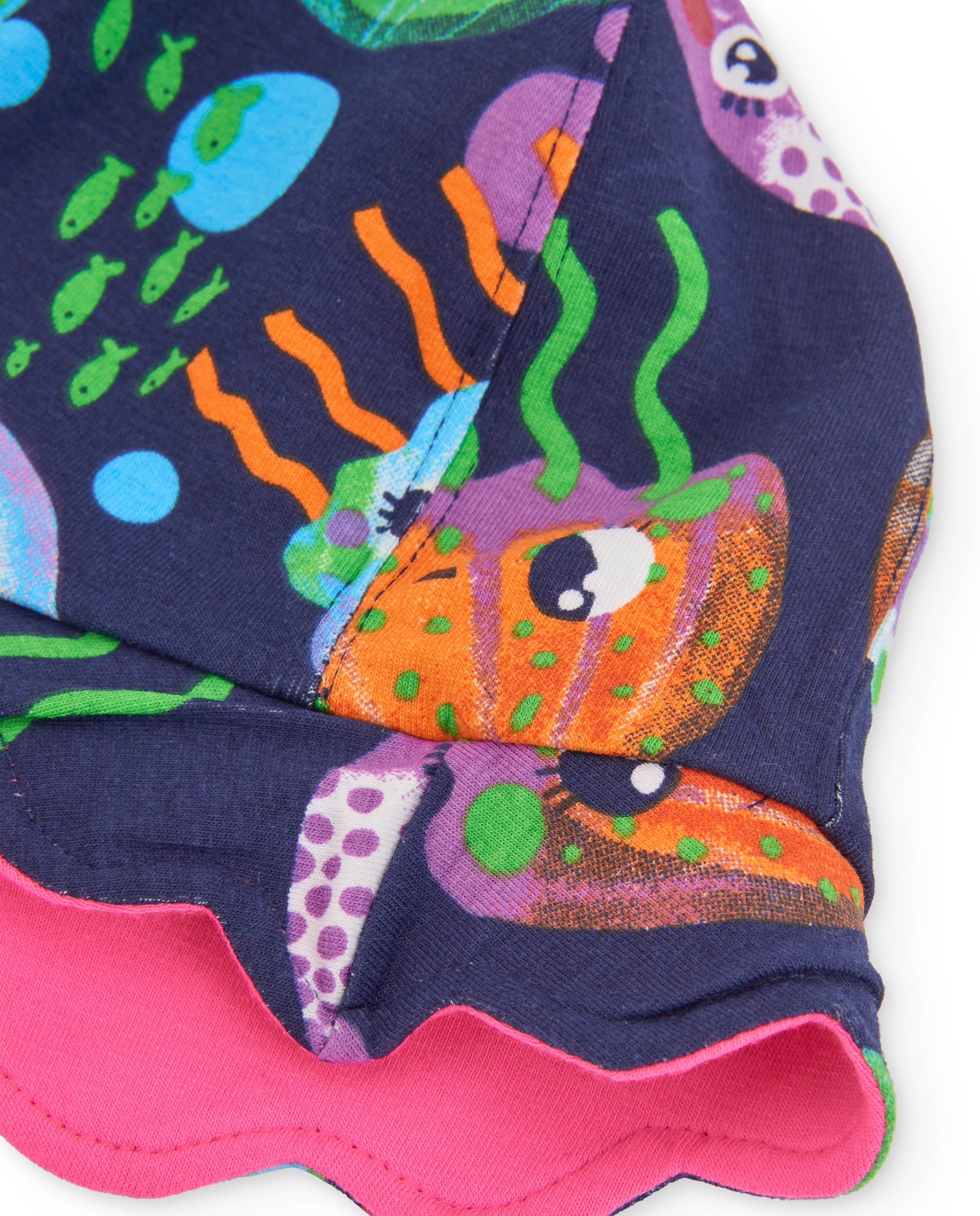TucTuc Accessori Cappellino Bambina Fucsia Reversibile