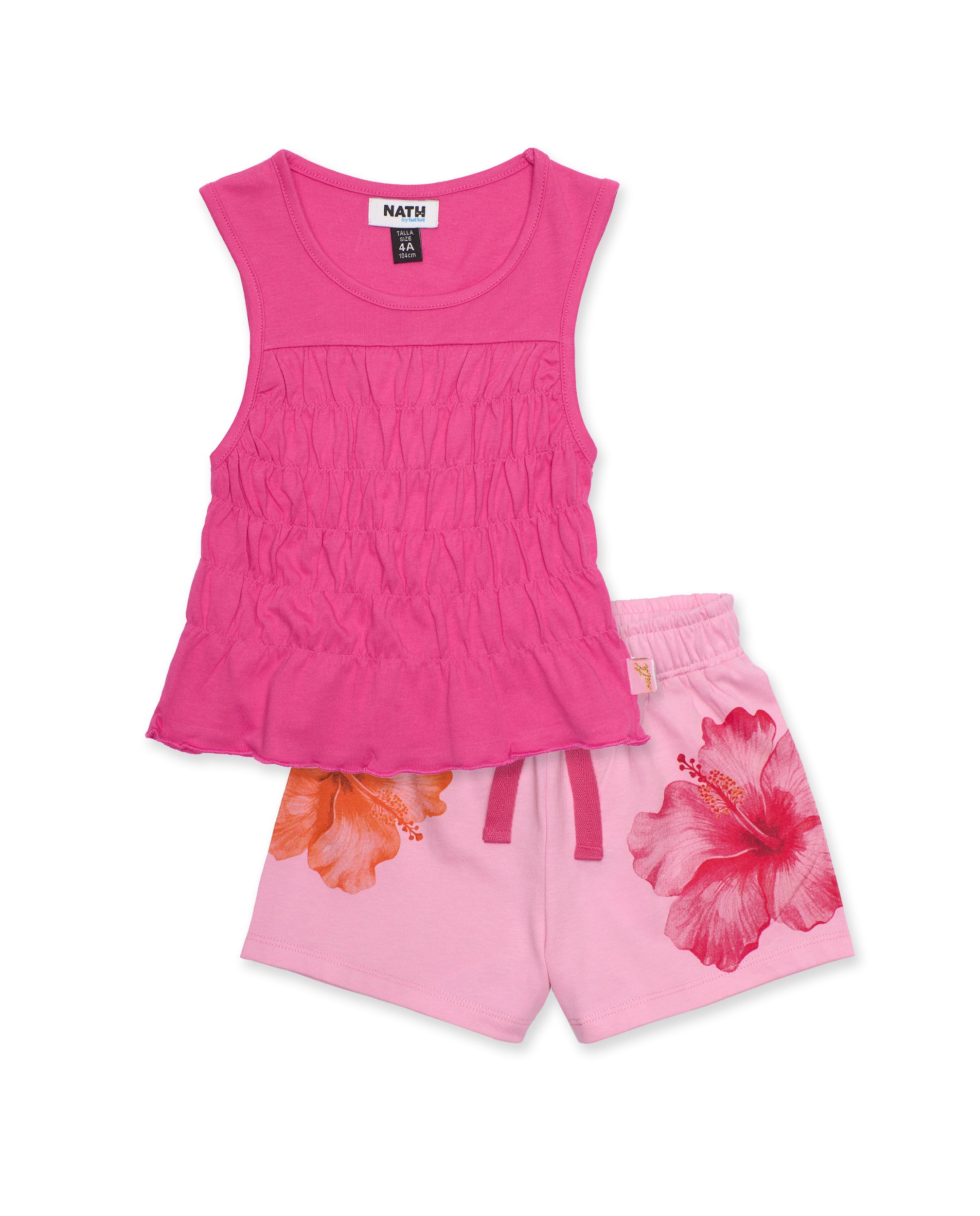 TucTuc Completi Completo bambina fucsia canotta e short