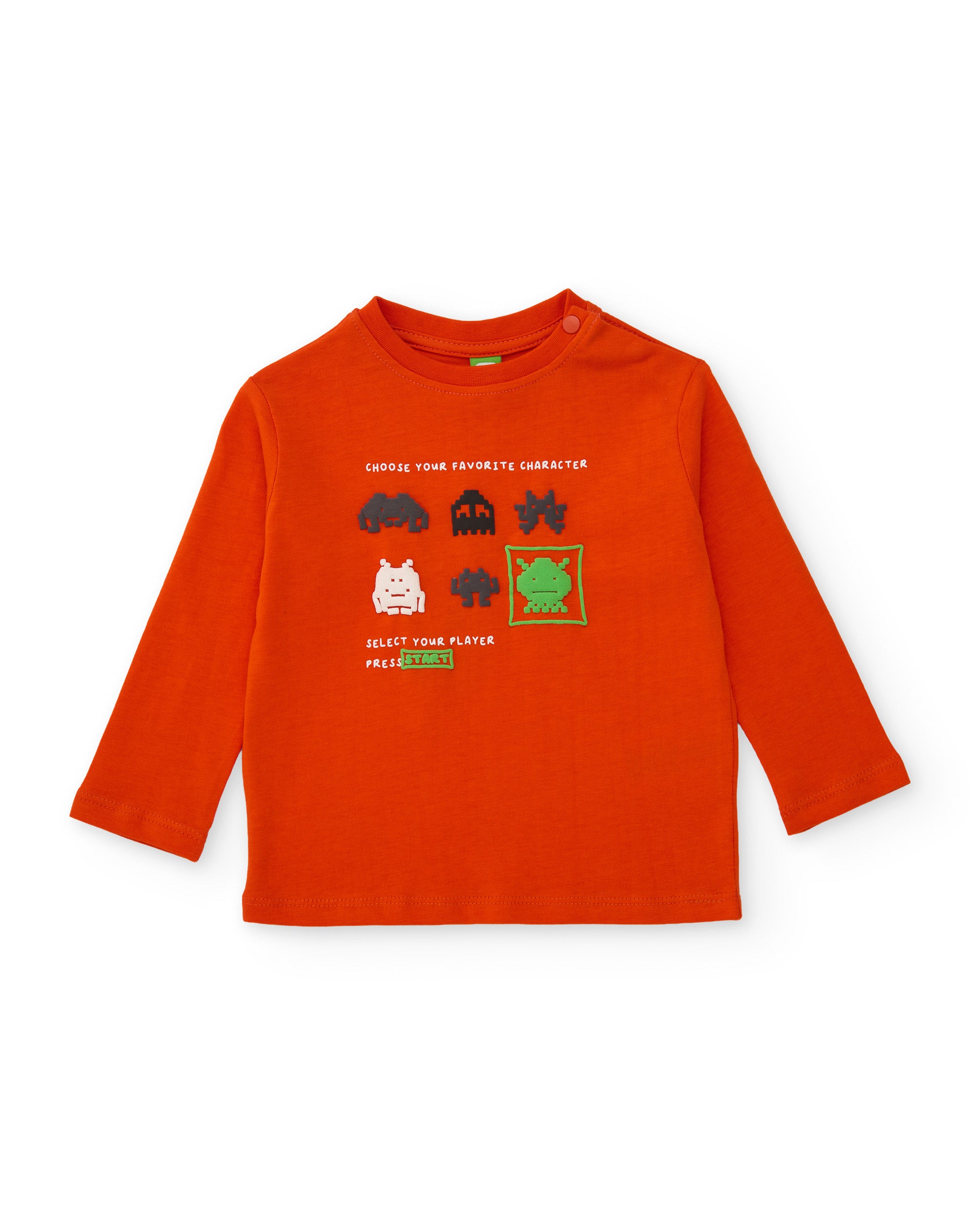 TucTuc Magliette maglia bimbo arancione maniche lunghe