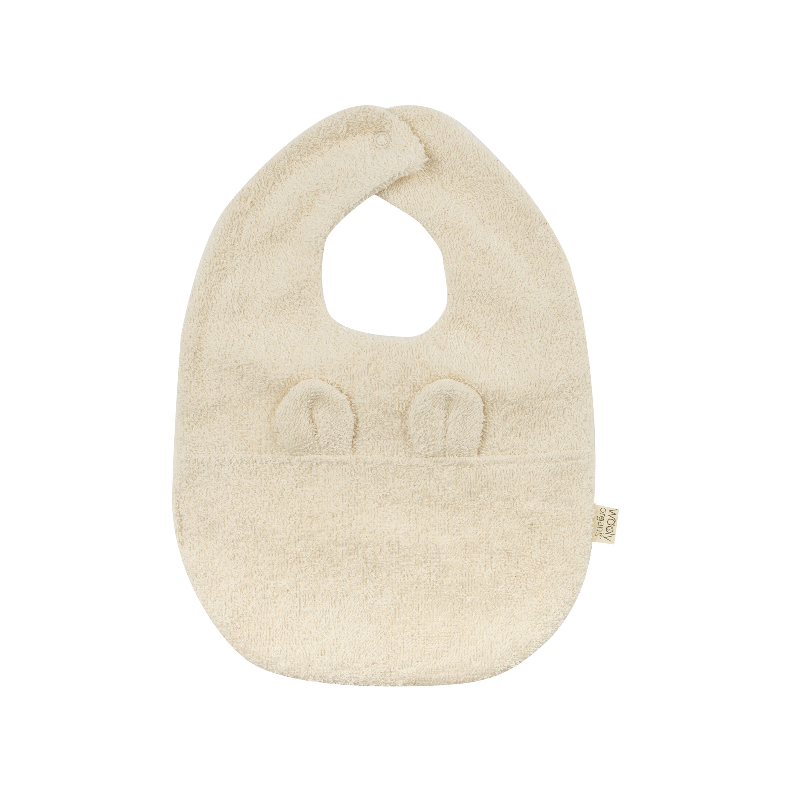 Woolly Organic Bib Teddy Ears bavaglino cotone organico Noos