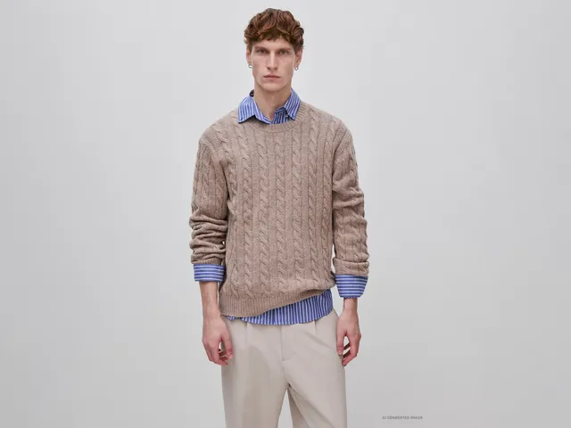 United Colors of Benetton Sweaters maglione lana trecce