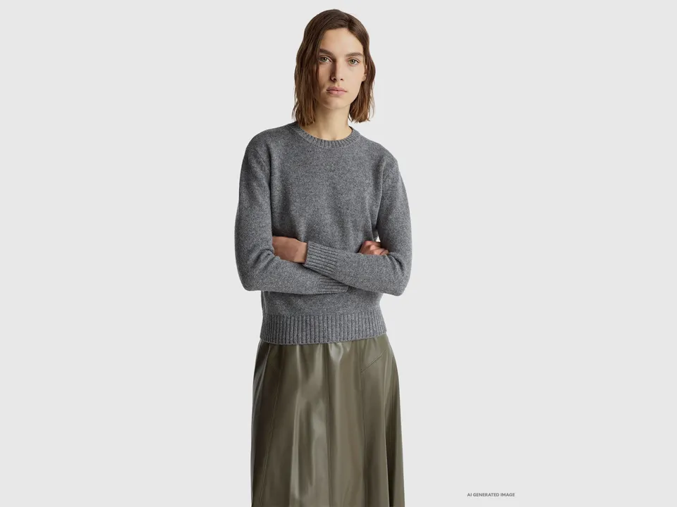 United Colors of Benetton Sweaters Maglione lana Shetland M