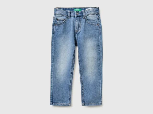 United Colors of Benetton jeans slim bambino effetto usato