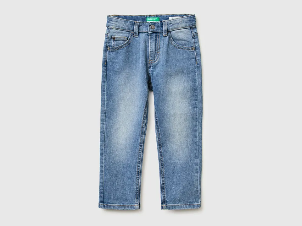 United Colors of Benetton jeans slim bambino effetto usato