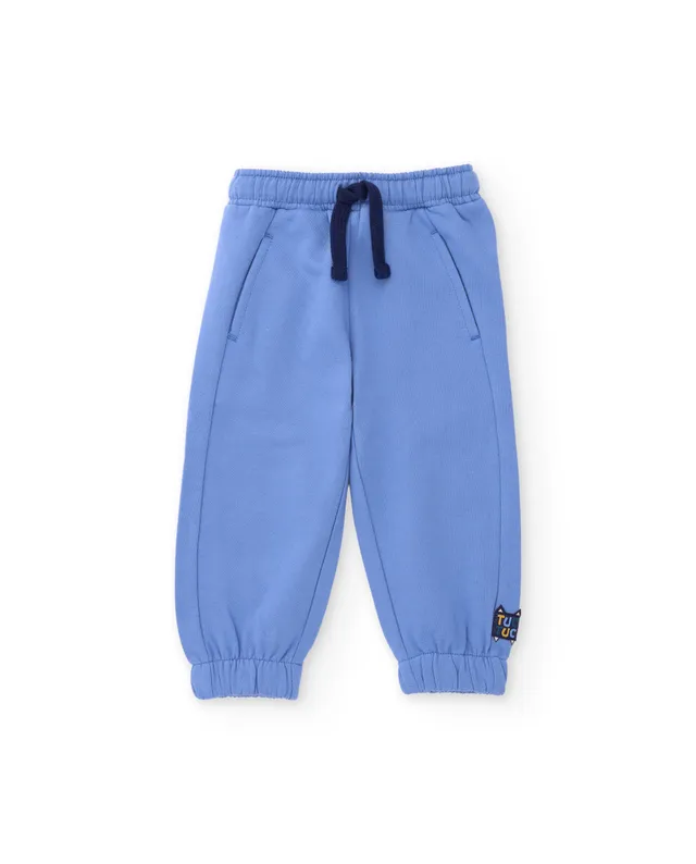 TucTuc Pantaloni tuta bambino felpa blu tasche