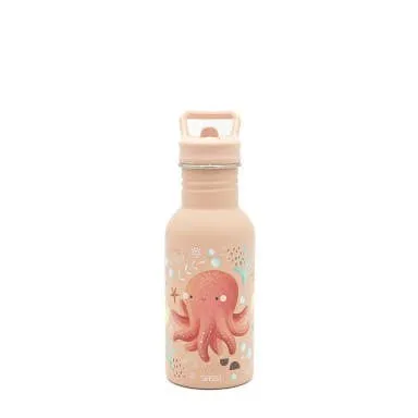 Sassi Borraccia Acciaio Slurpy Polpo 500 ml Cannuccia