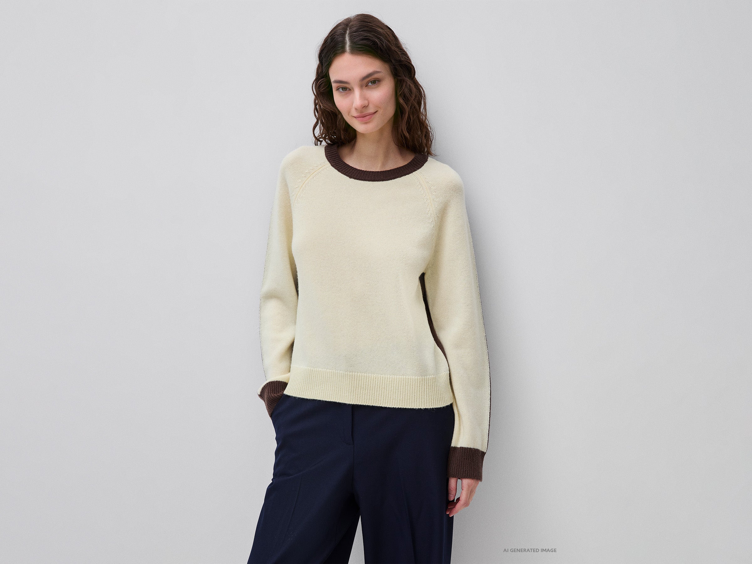 United Colors of Benetton Color Block maglione lana taglia M
