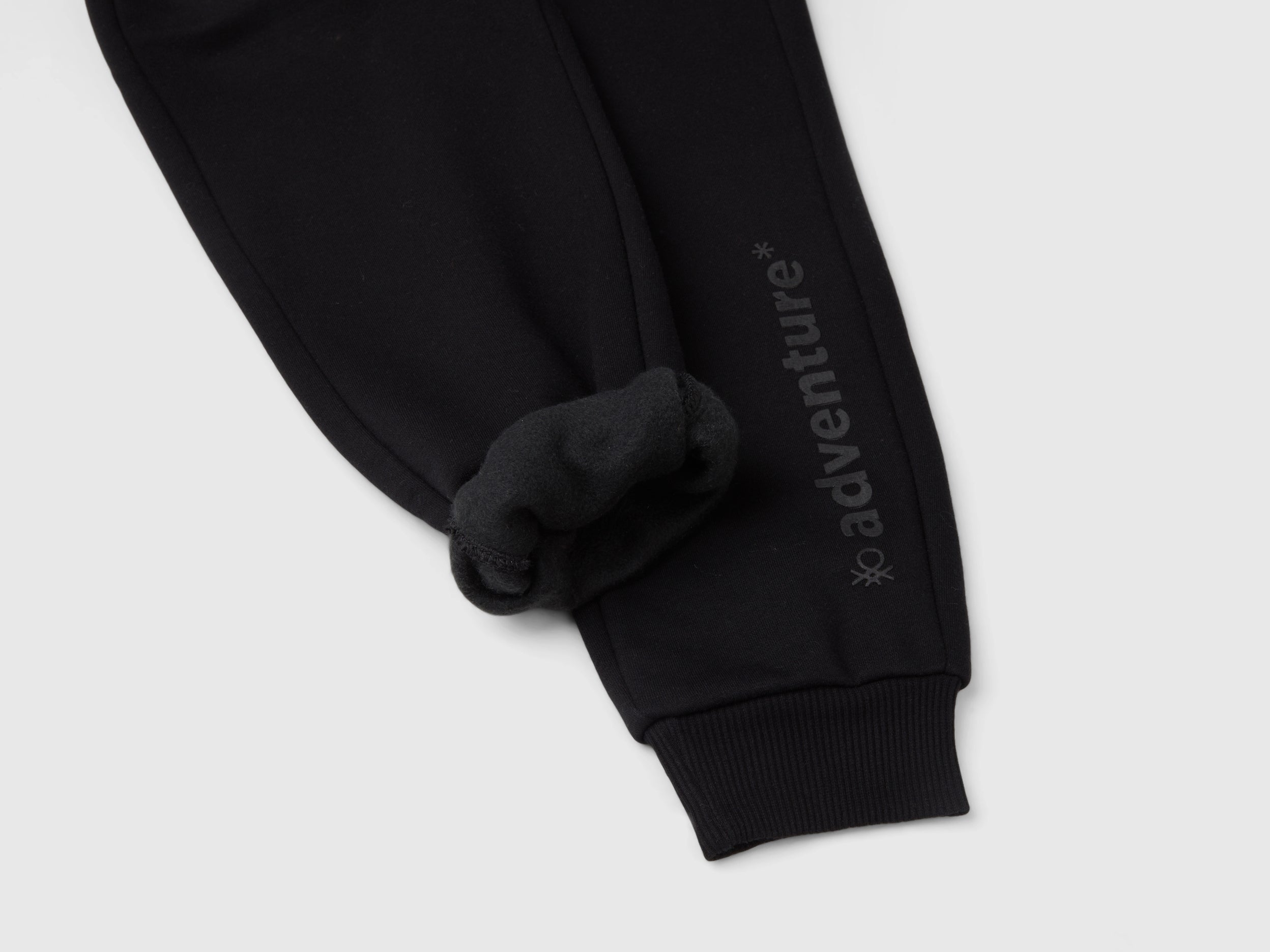 United Colors of Benetton Pantaloni Tuta Felpa Cotone Stampa Frontale