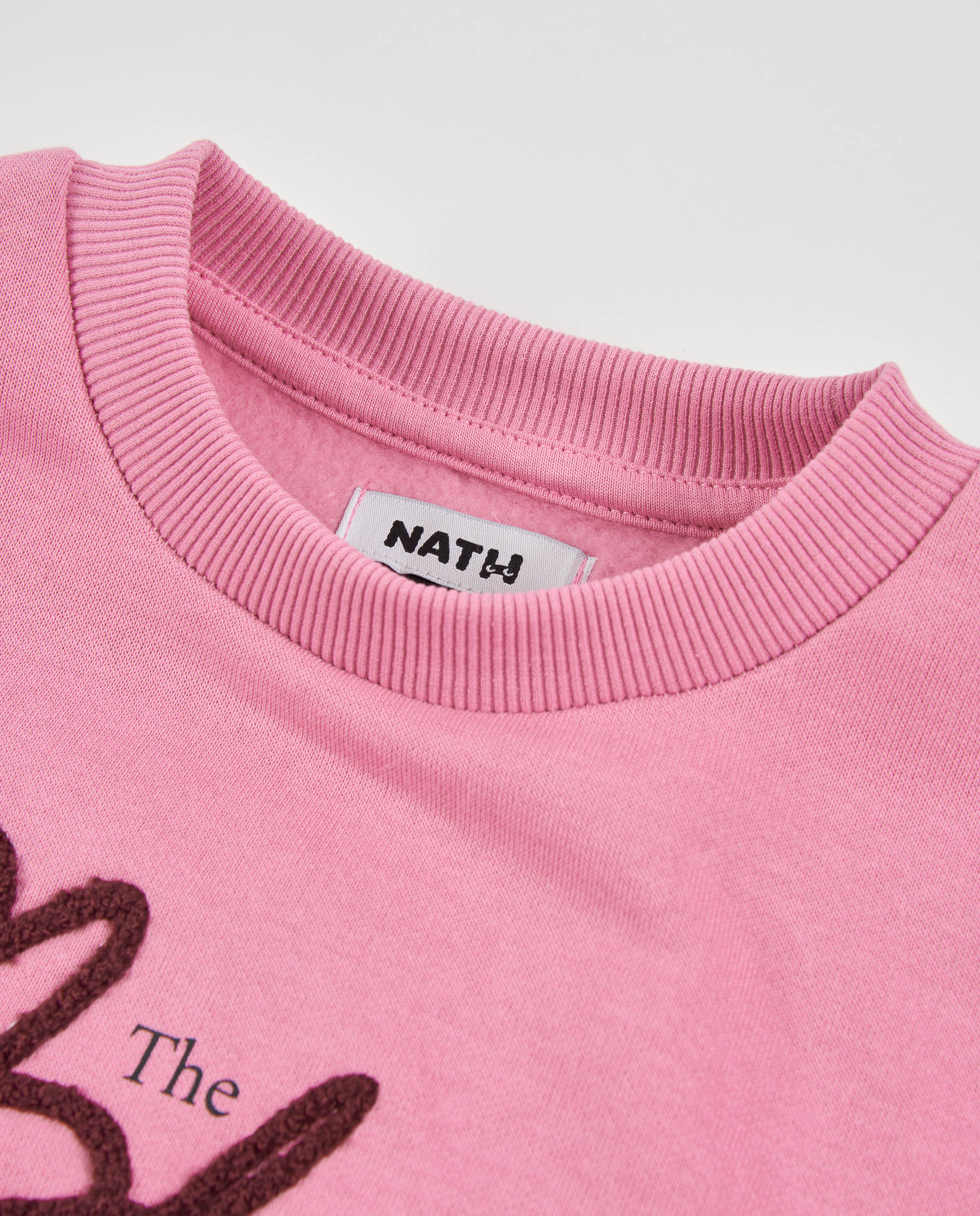 TucTuc Felpe felpa bambina rosa logo ricamato