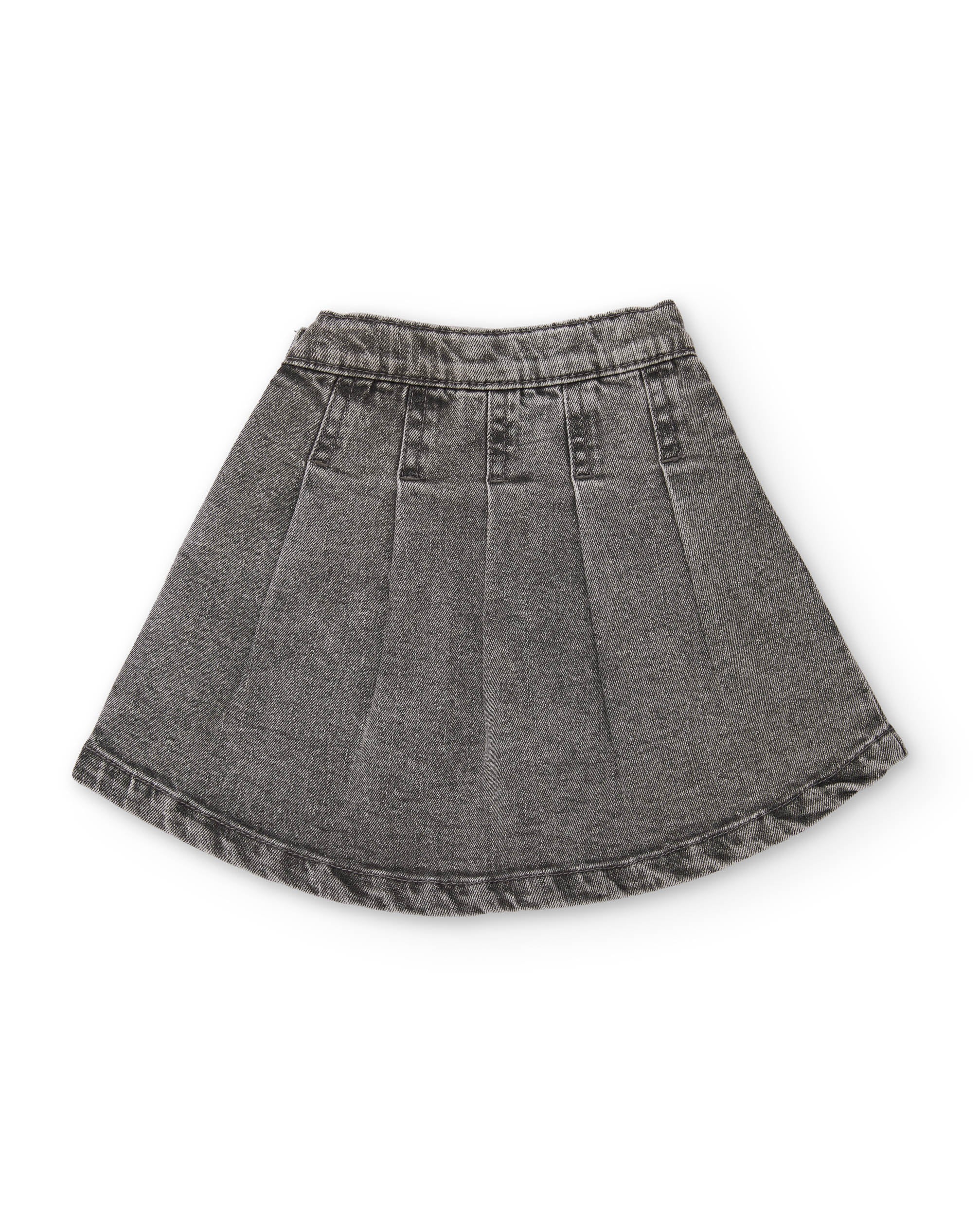 TucTuc Gonne Denim Bambina Grigio Chiaro Ricamo Cuori