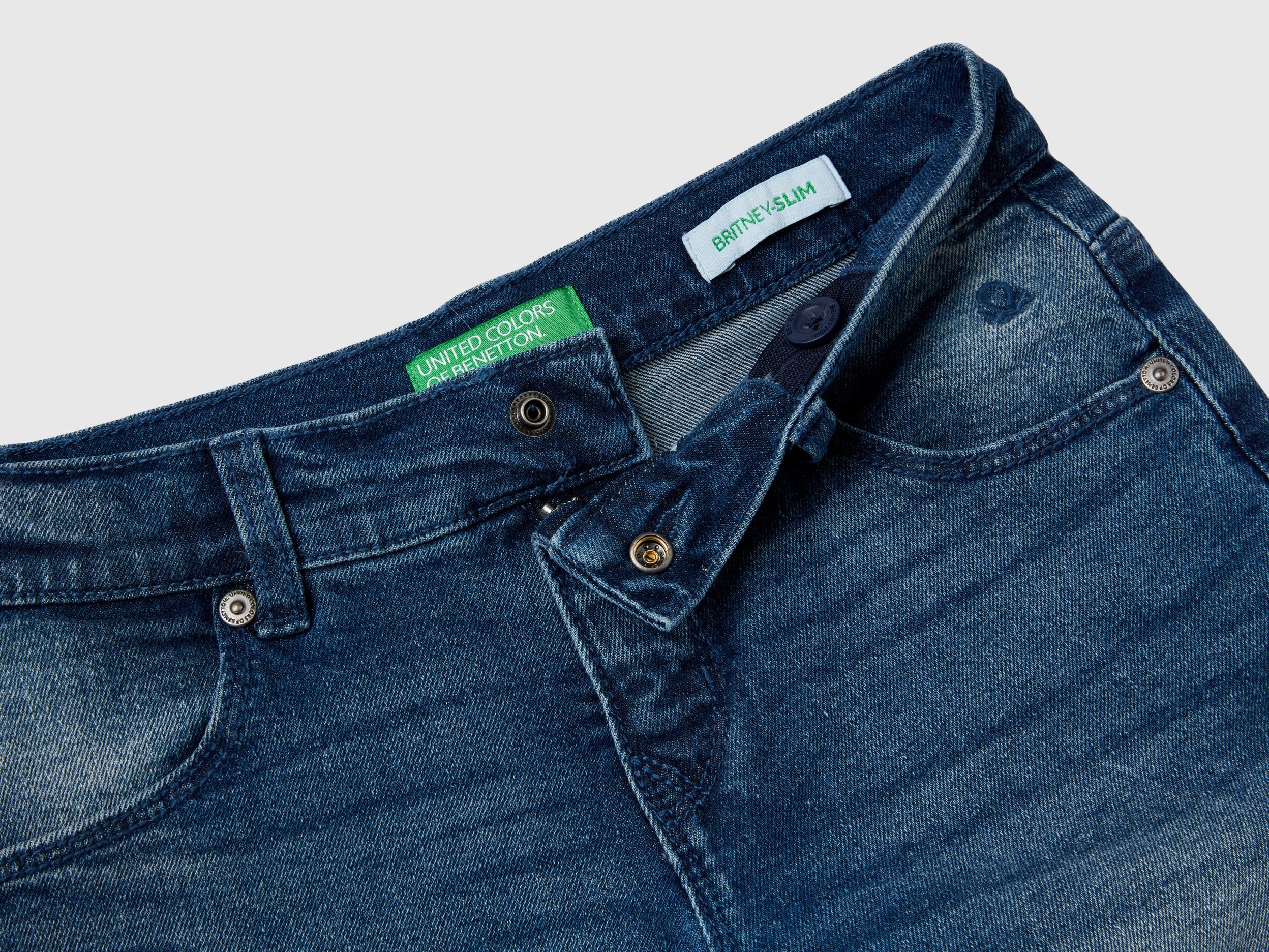 United Colors of Benetton Jeans Pantaloni Slim Fit Cotone Riciclato