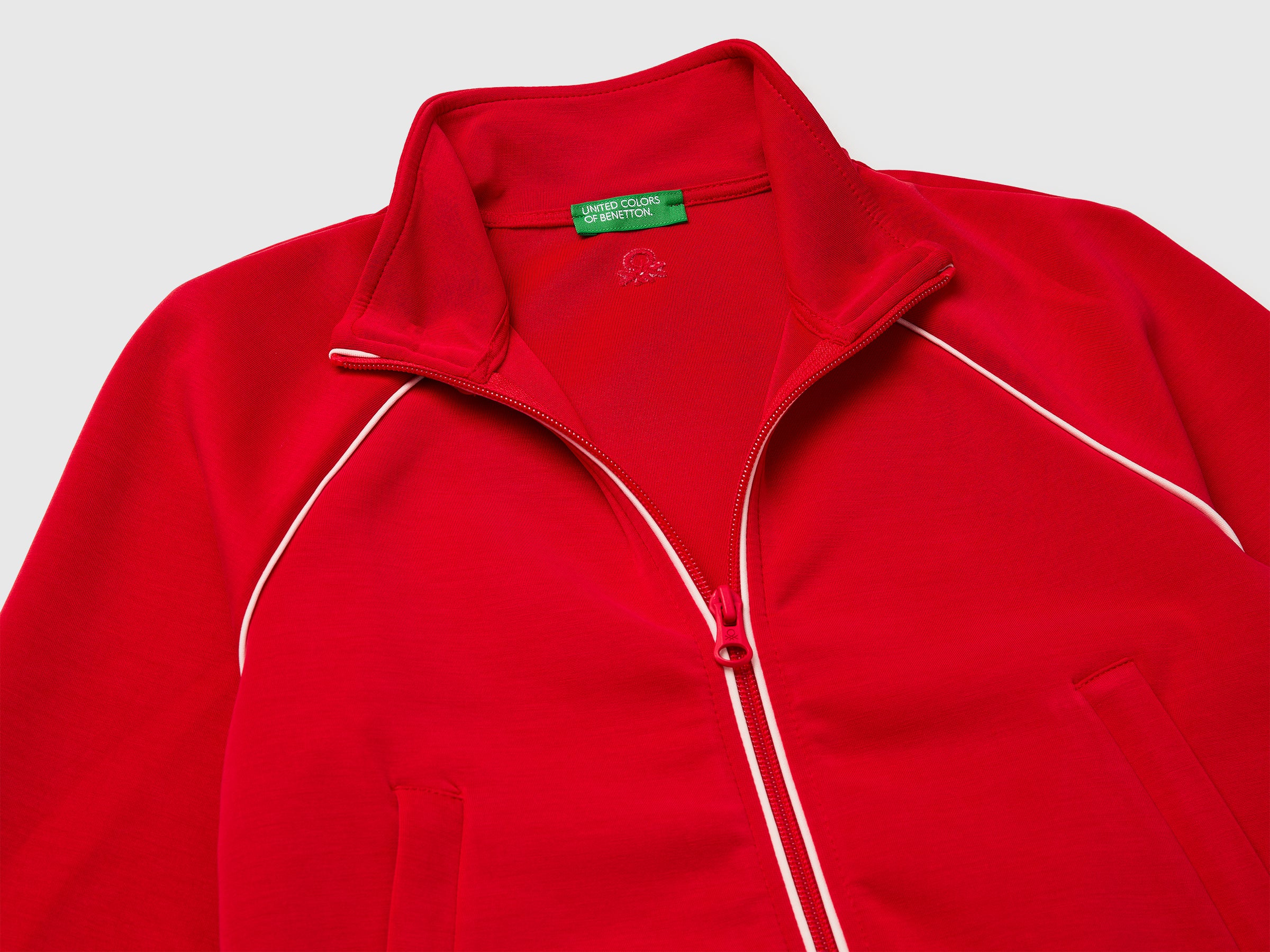 United Colors of Benetton Sweatshirts felpa neoprene collo alto zip