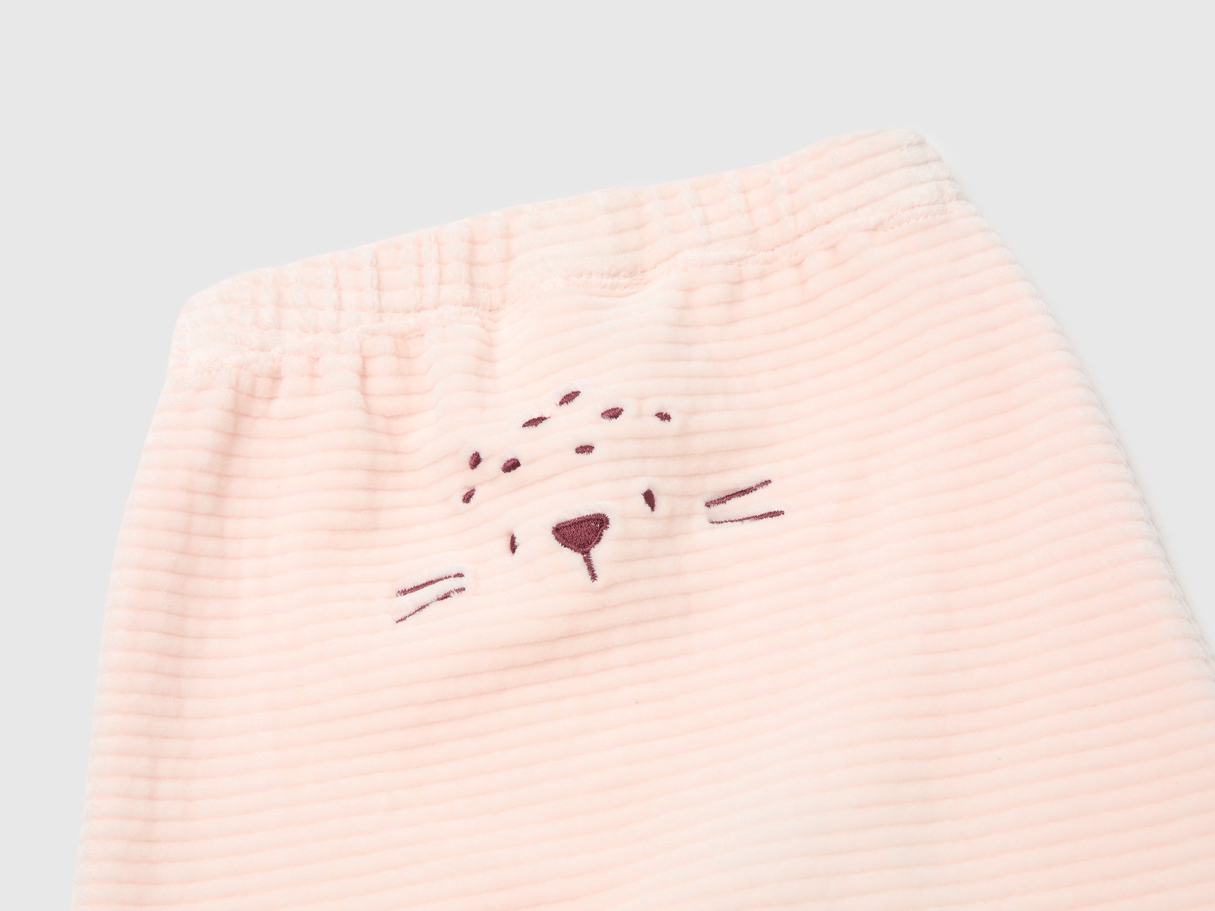 United Colors of Benetton pantaloni ciniglia neonato ricamo