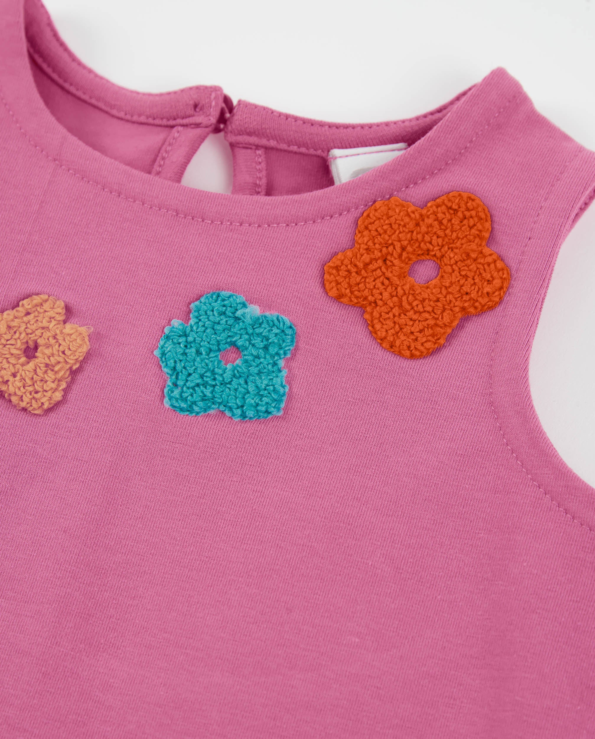 TucTuc Magliette T-shirt bambina rosa senza maniche cotone