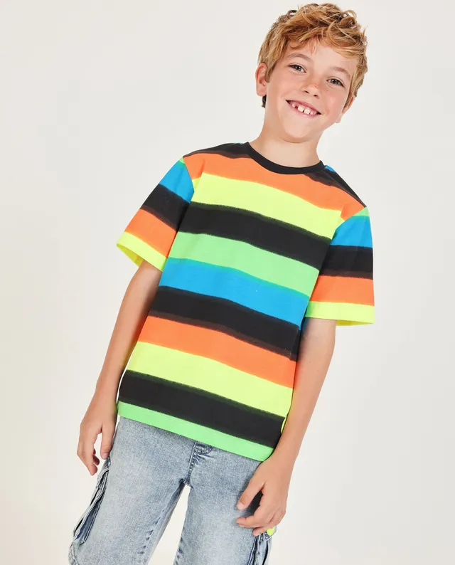 TucTuc Magliette T-shirt righe bambino multicolore cotone