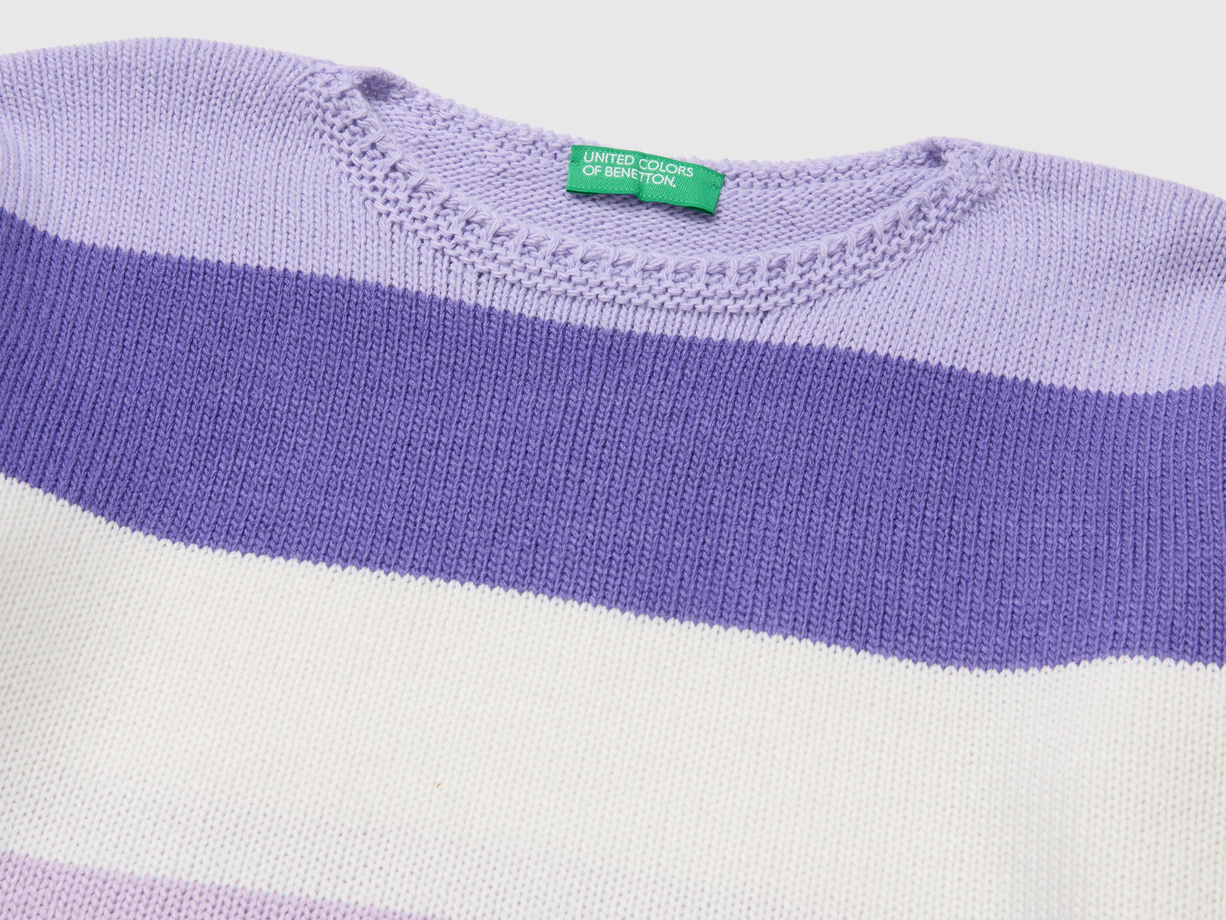 United Colors of Benetton Maglione Rigato Boxy Multicolore