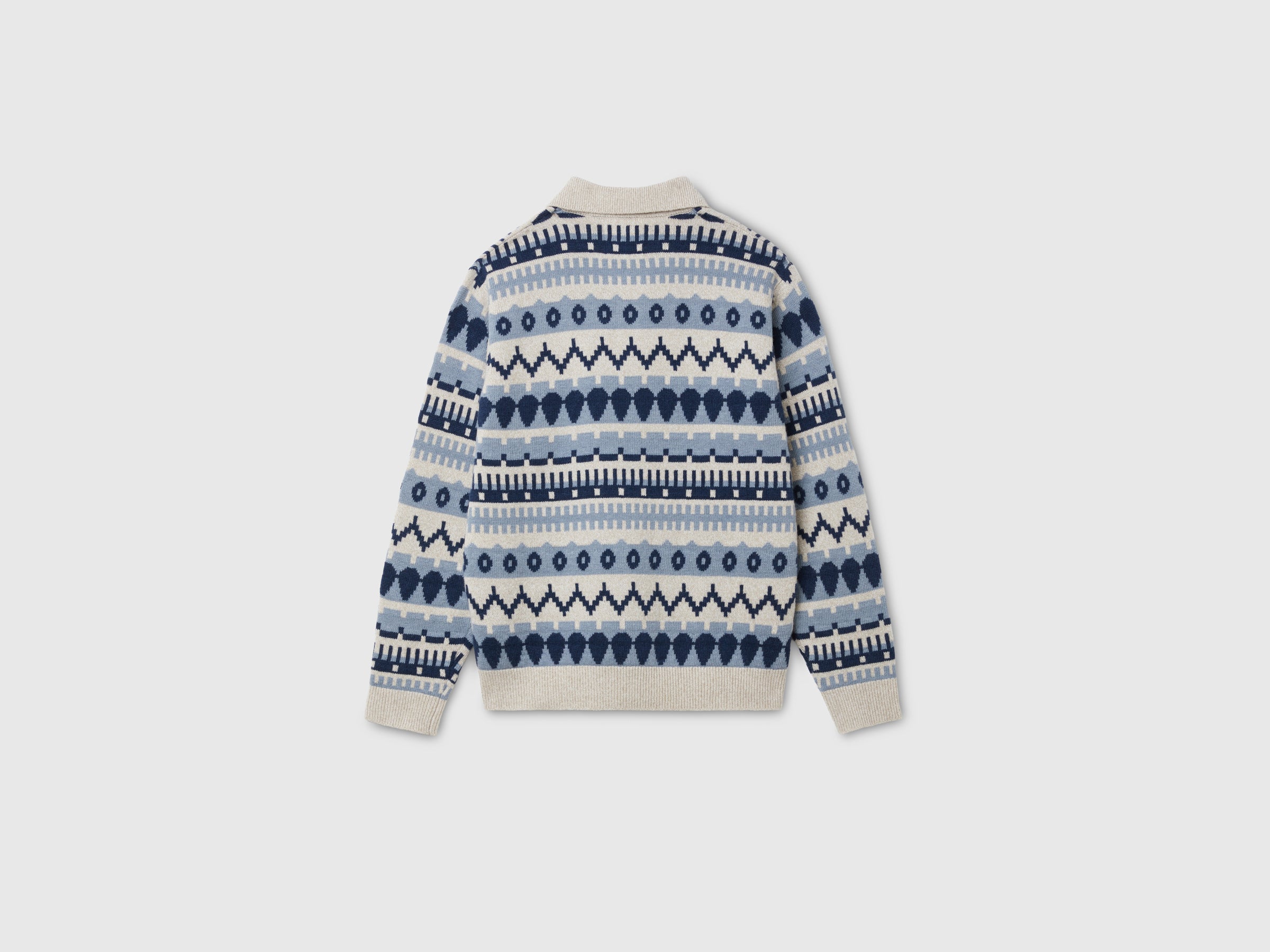 United Colors of Benetton polo jacquard misto lana