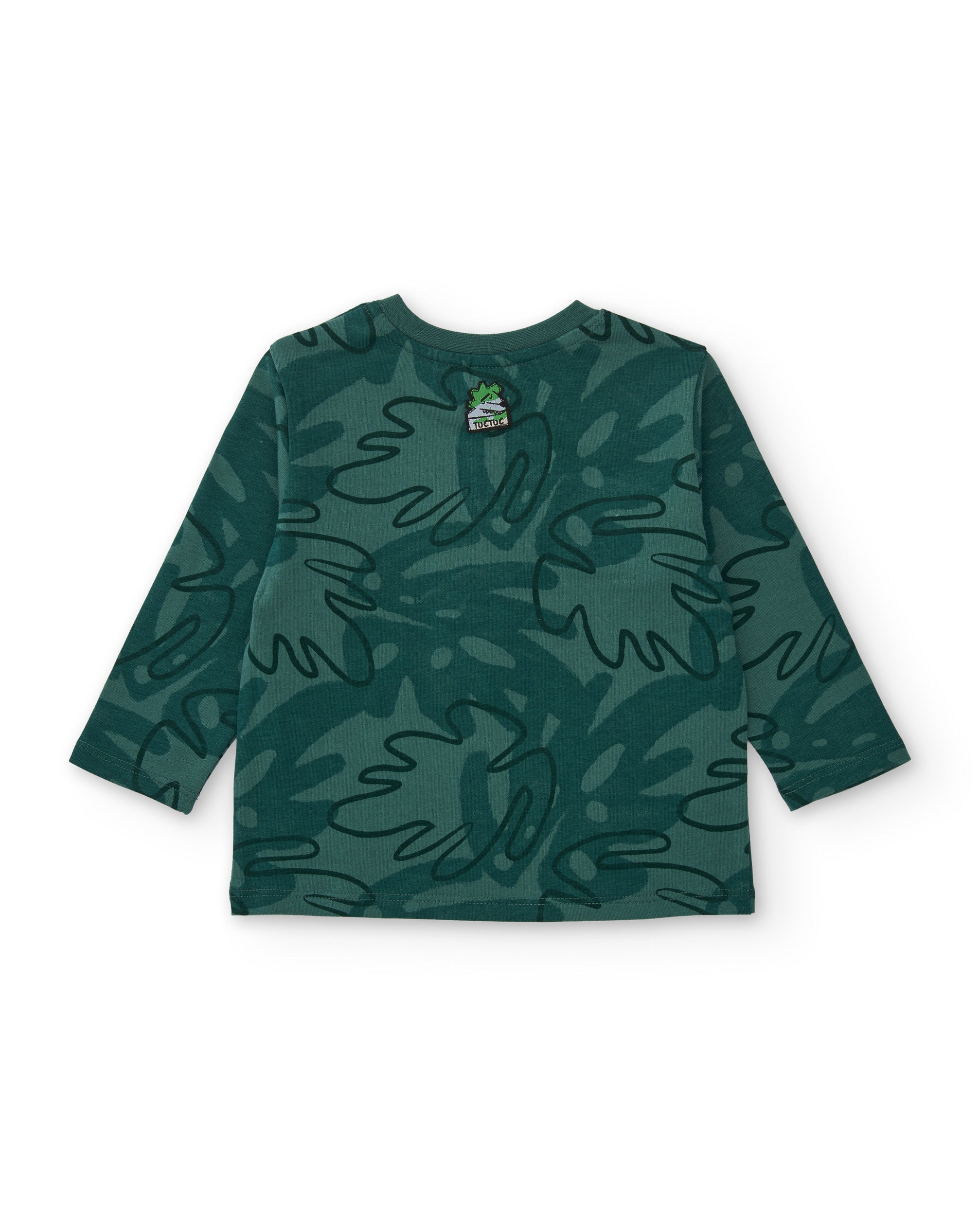 TucTuc Magliette bambino verde giungla cotone