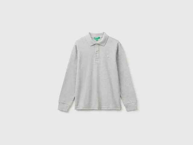 United Colors of Benetton Polos polo cotone bio manica lunga L